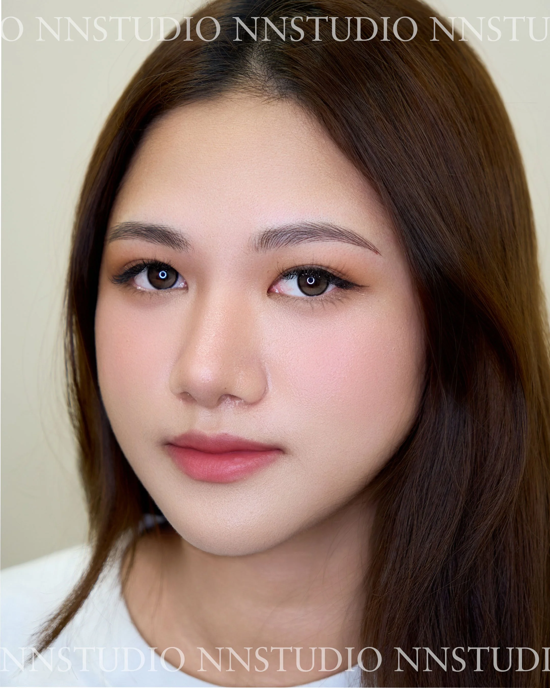 Natural nanoblading eyebrow embroidery in Singapore by nnstudio