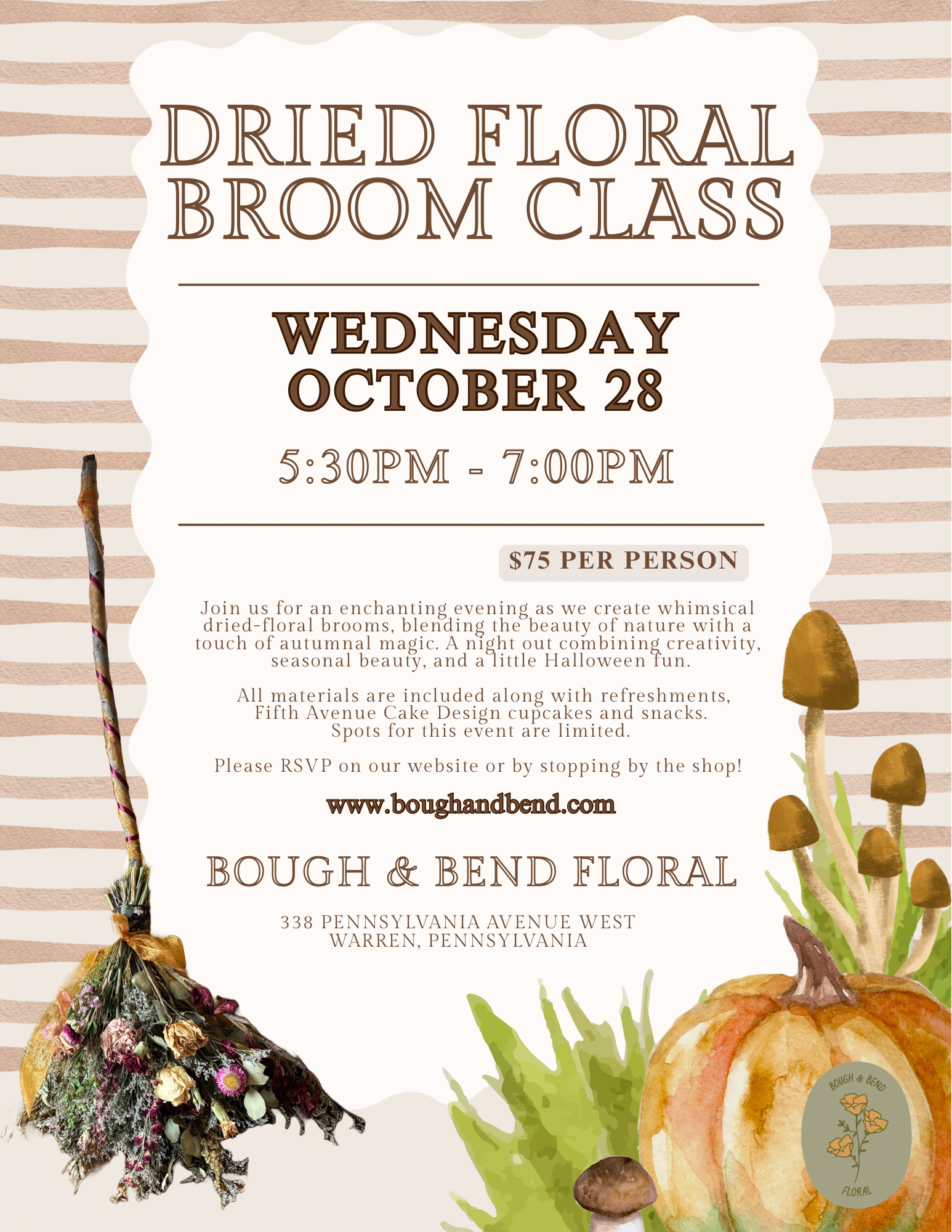 Cream Brown and Green Rustic Fall Market Flyer.PNG