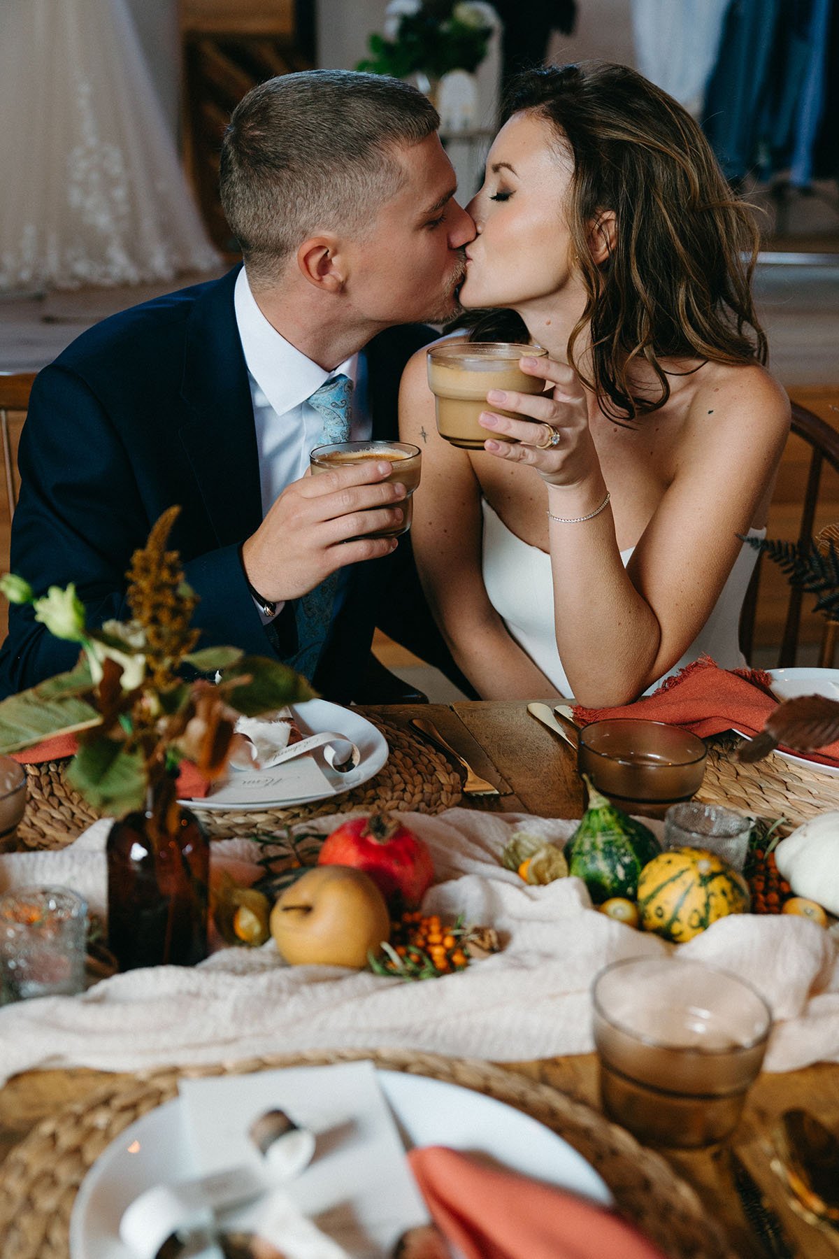 Svatební prostírání v Podzimním stylu