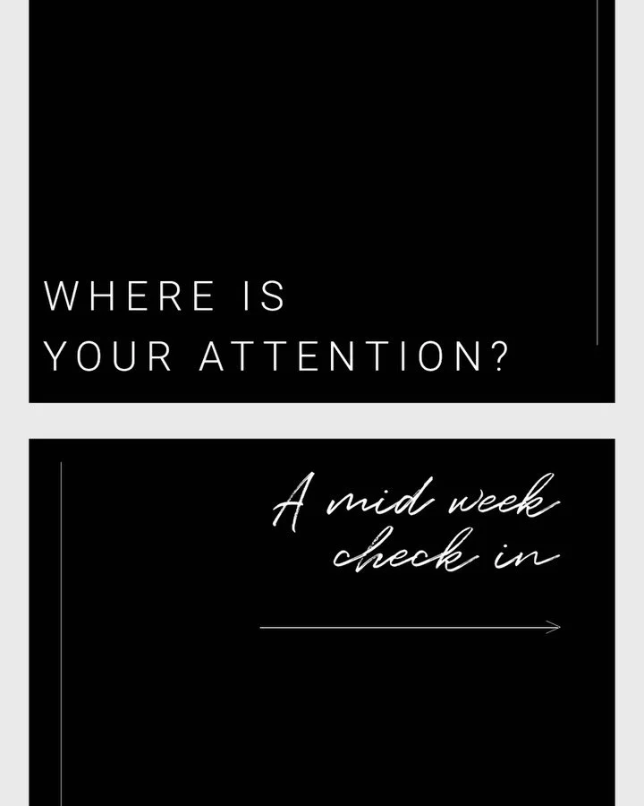 Where is your attention?

Maybe you&rsquo;re doom-scrolling.
Perhaps you&rsquo;re procrastinating on a task you don&rsquo;t want to face.
Or maybe you&rsquo;re pausing for a moment of reflection.

Wherever you are, midweek is the perfect time to chec