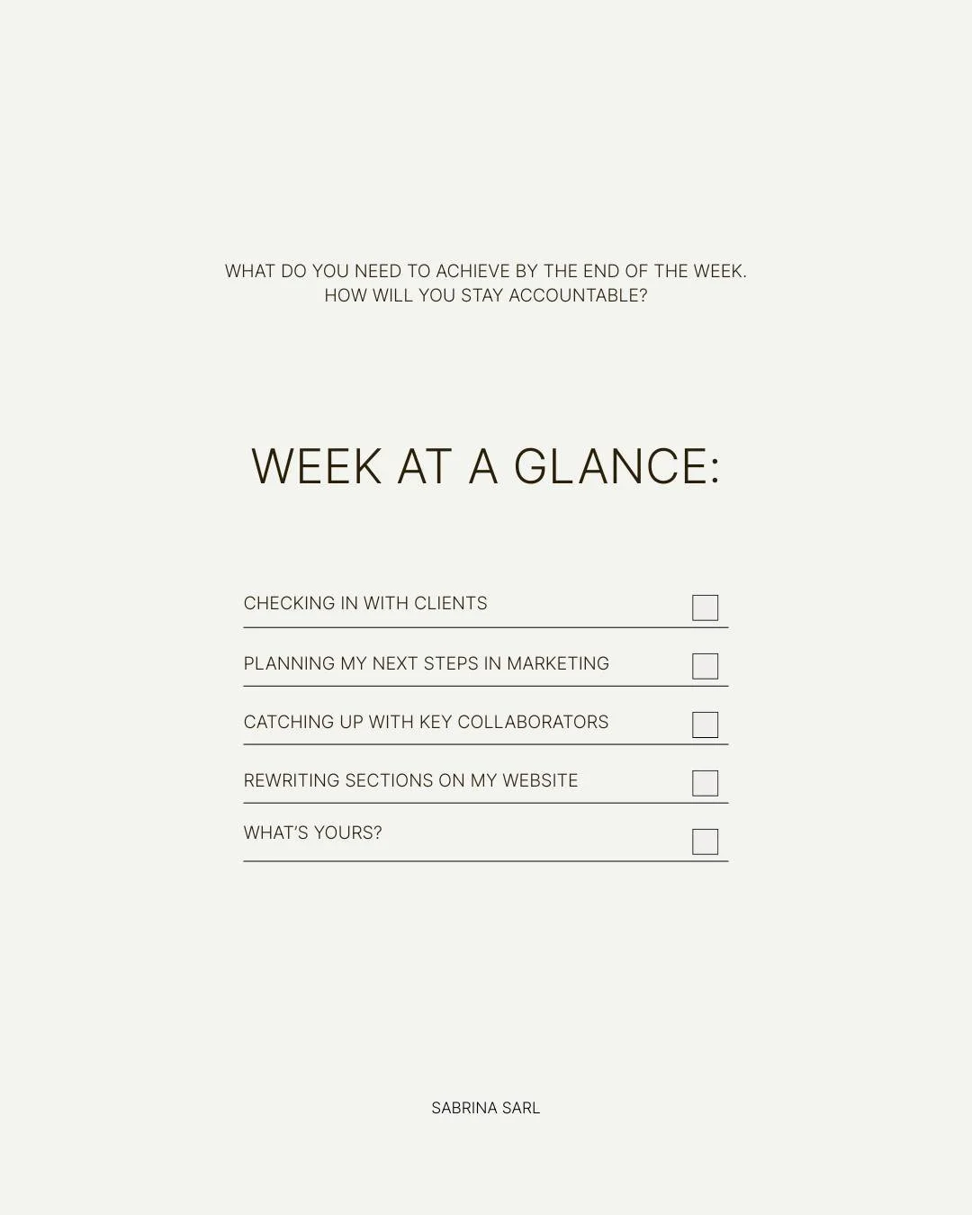 Starting the week with a right list in always my priority. 

This week&rsquo;s focus:
✨ realistic planning
✨ smart priorities
✨ only what truly matters

#femalebusinessowner #creativeconsultant #businesscoach #growthcoach