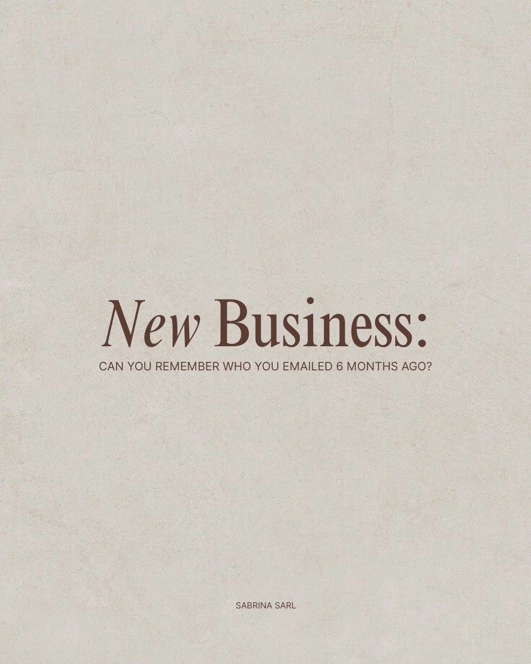 If you&rsquo;re anything like me, with a memory like a sieve then there is a good chance you are not going to remember who you were having conversations with 6 months ago. 

Relationships and building trust with potential clients are going to be the 
