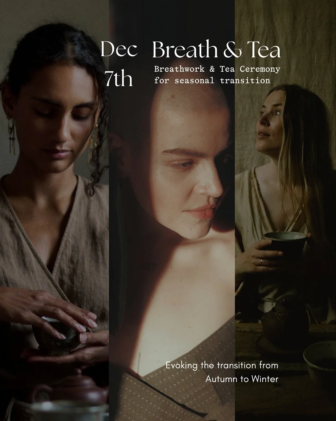 We look forward to sharing this intimate space with you as we enter the winter season with intention and introspection. 
More details and booking through the link in our bio. Limited seats available.