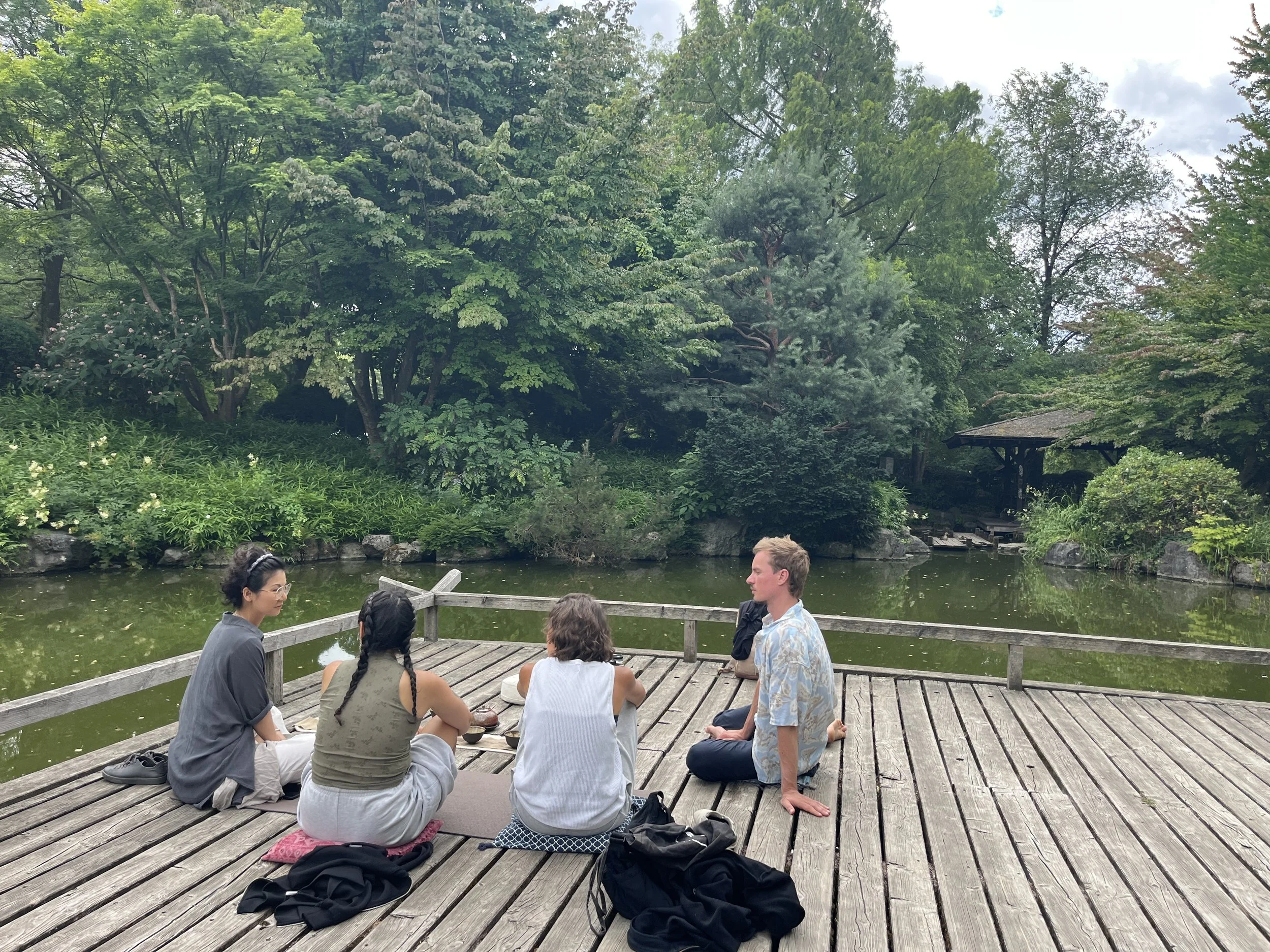 Outdoor tea ceremony Munich 