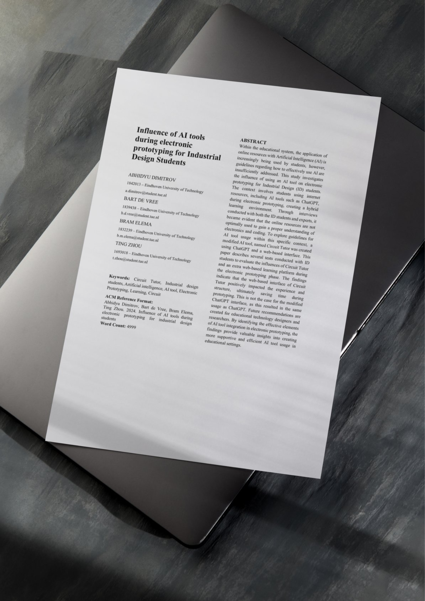 Research Project - Influence of AI Tools...