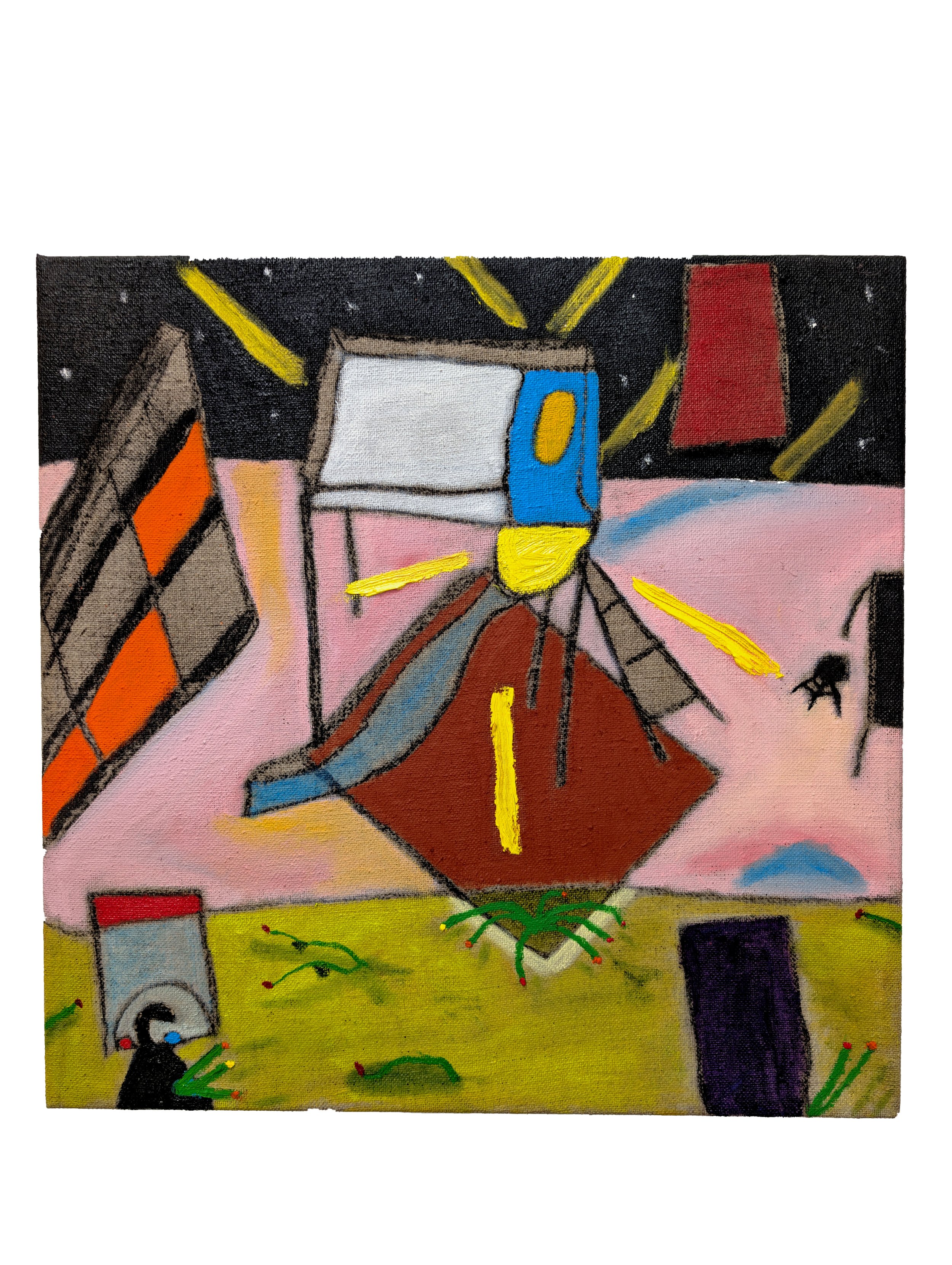 Until the sun touches my face again, 40 cm x 40 cm