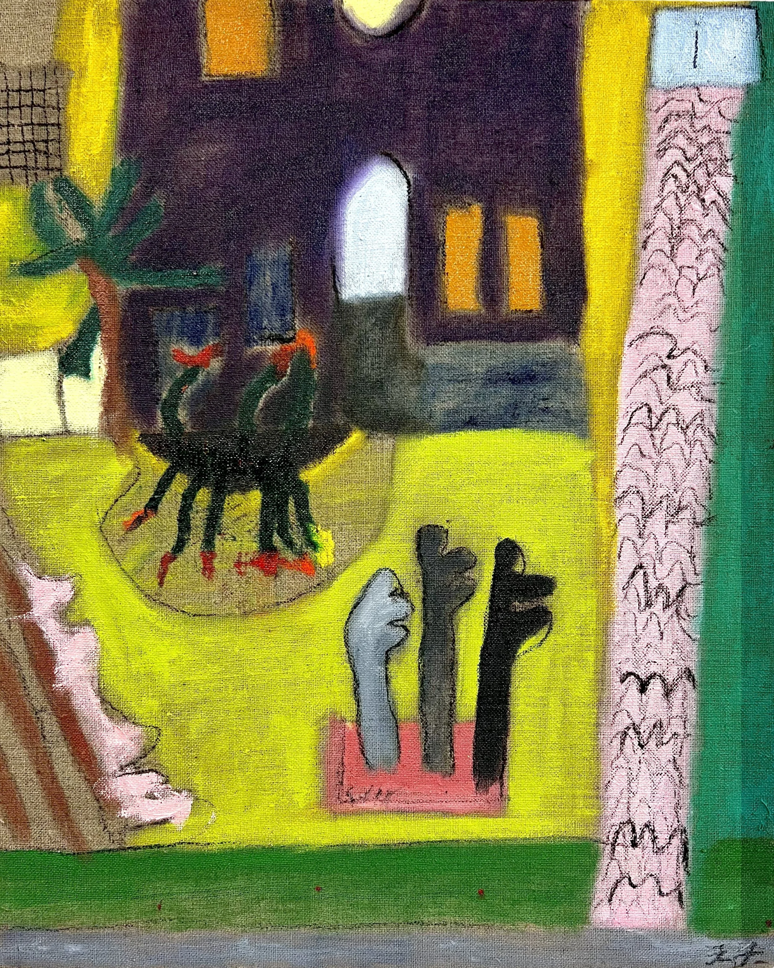 Ouderlijk huis,
Oilpaint on linnen,
42,5 cm x 52 cm, 2025