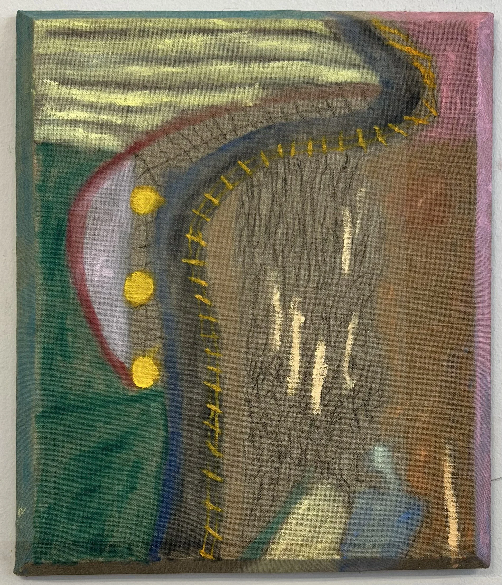 The road I walked a thousant times,
Oilpaint on linnen,
45 cm x 38 cm, 2025
