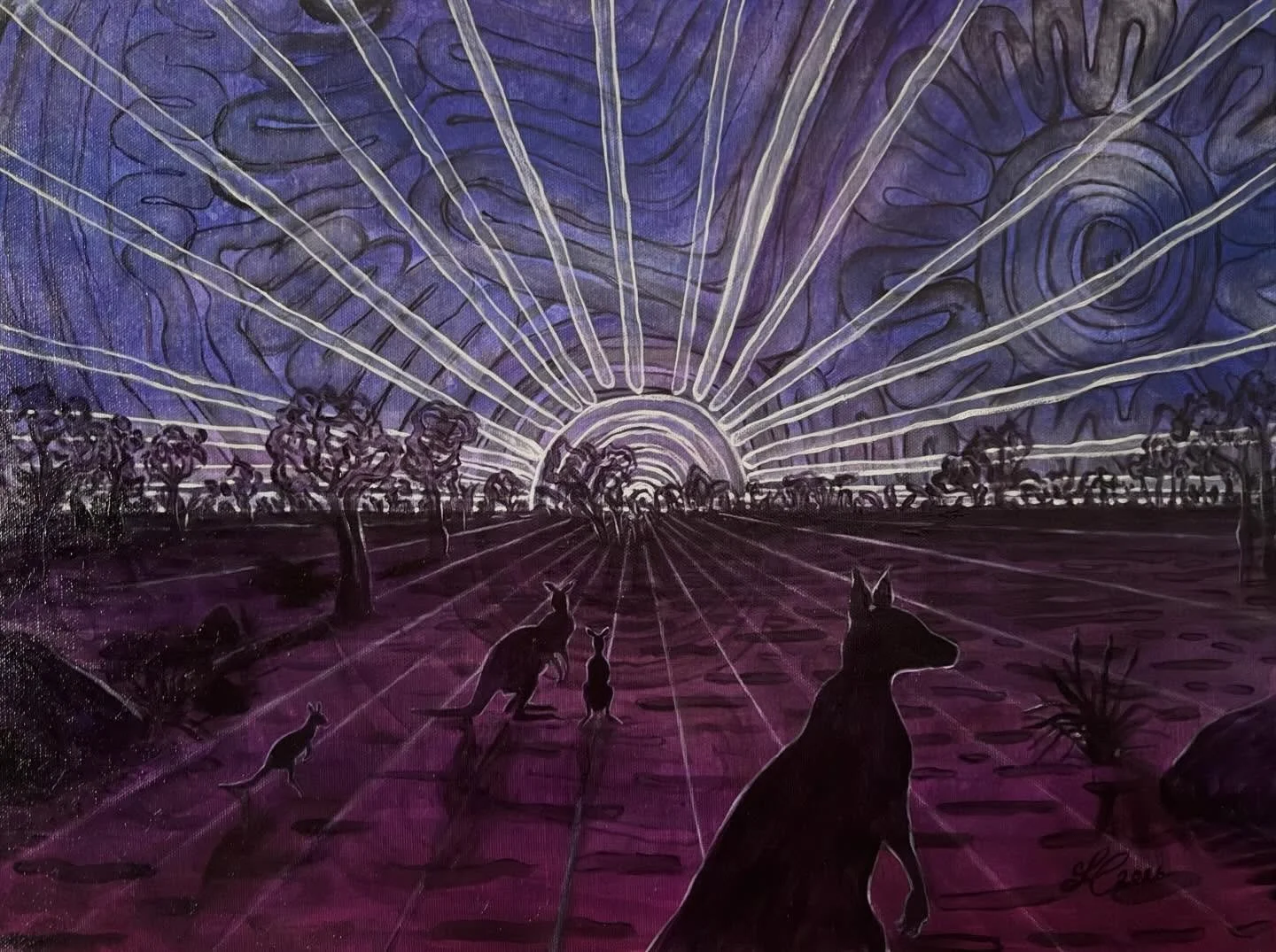 Section C, Bonny hills art prize. If you looking out for my painting at the show this is one of mine 😊

Sadly it&rsquo;s very dimly lit so hard to view but here it is in natural lighting no filter. 

😊🤩