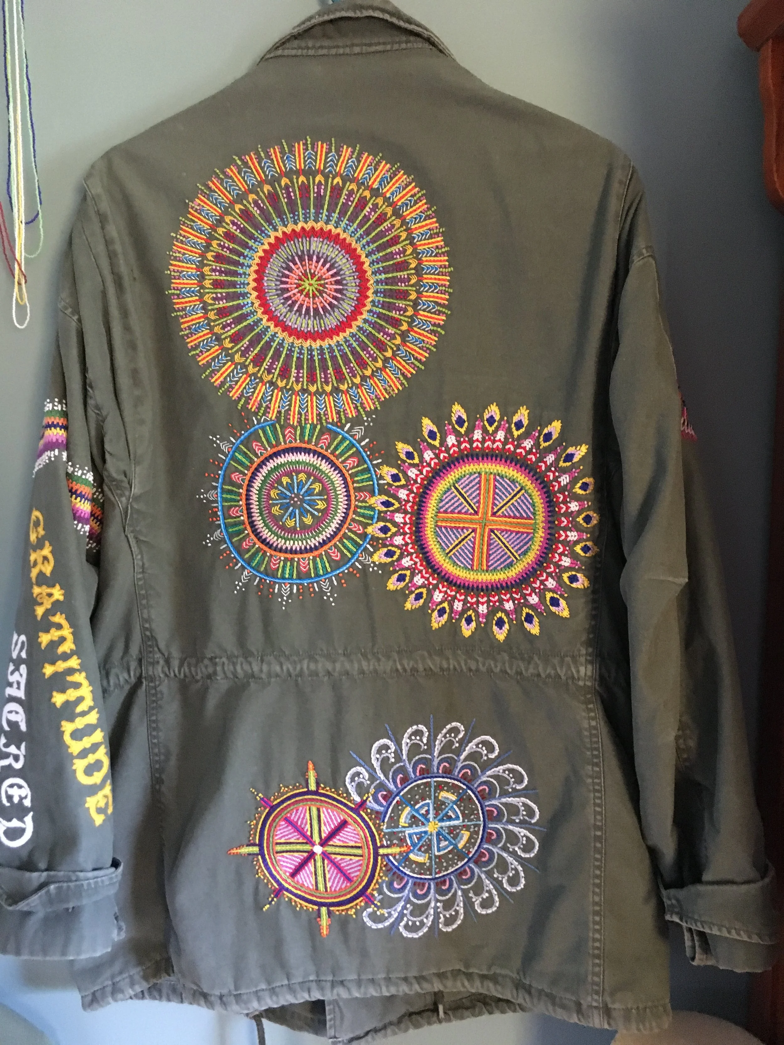 Mandala Jacket on Display at the Livermore Library 