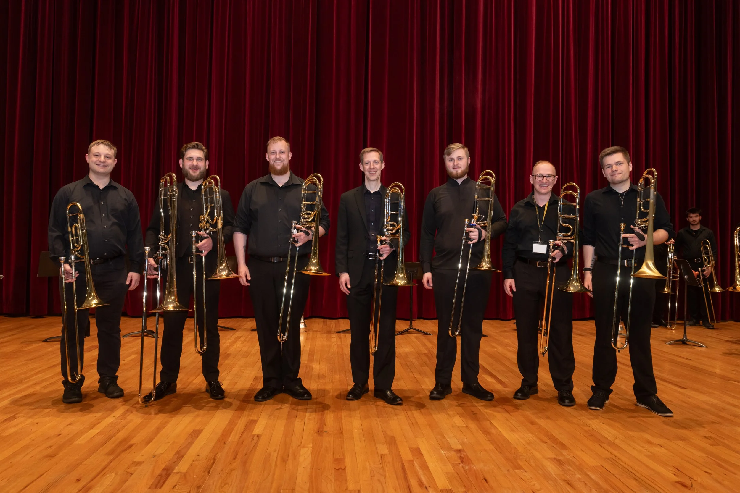 Graduate Students with James Markey, Bass Trombonist of the Boston Symphony Orchestra