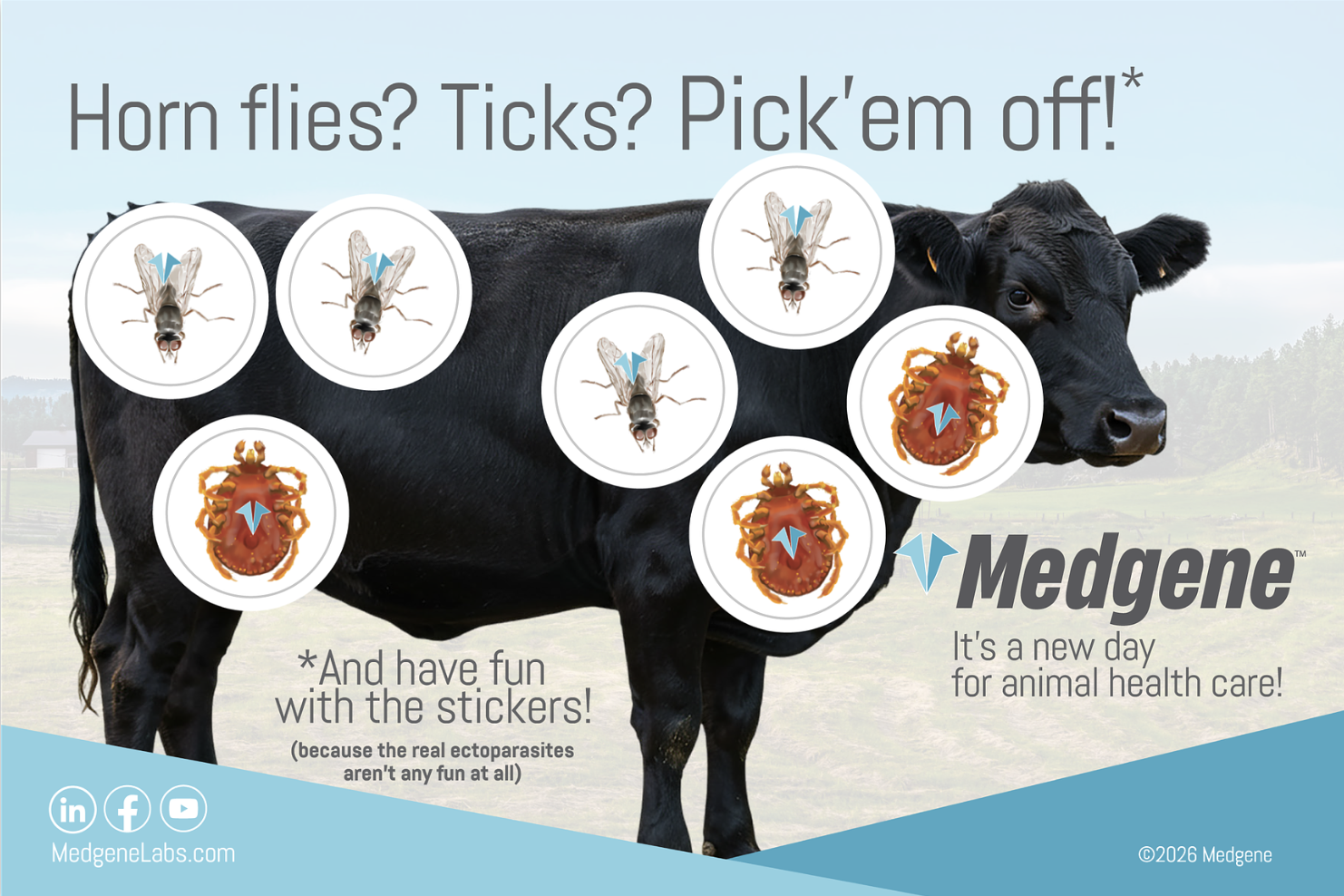 Ectoparasite "Pick'em off!" sticker - released January 2026