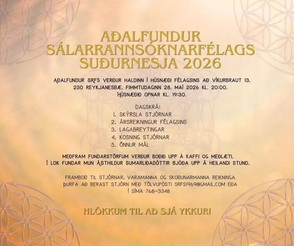 Aðalfundur SRFS 2026