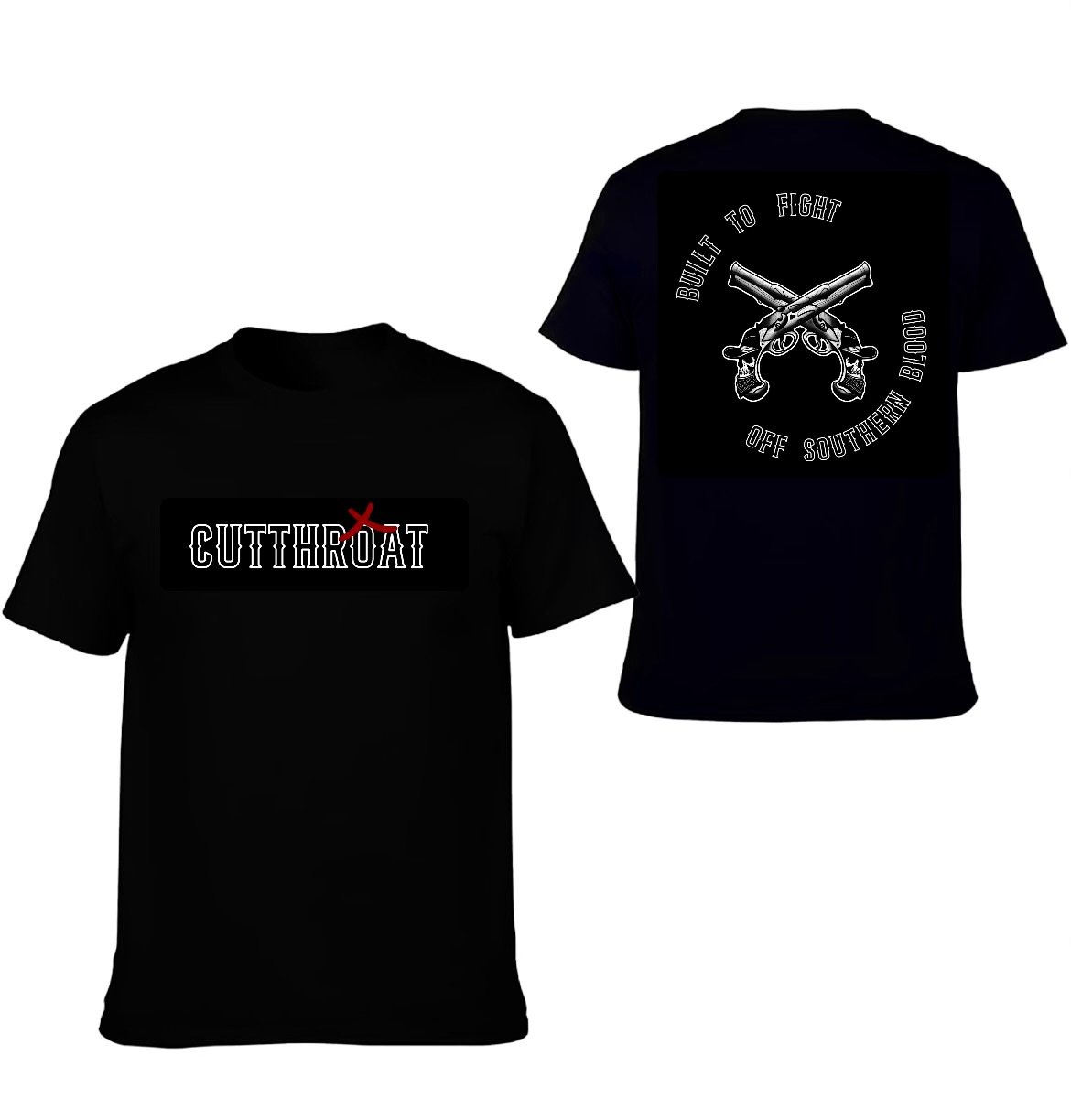 Black "Cutthroat" Tee, Athletic Fit