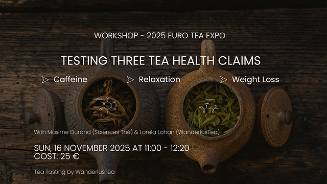 Conception & animation de workshop - Euro tea expo  (novembre 2025)