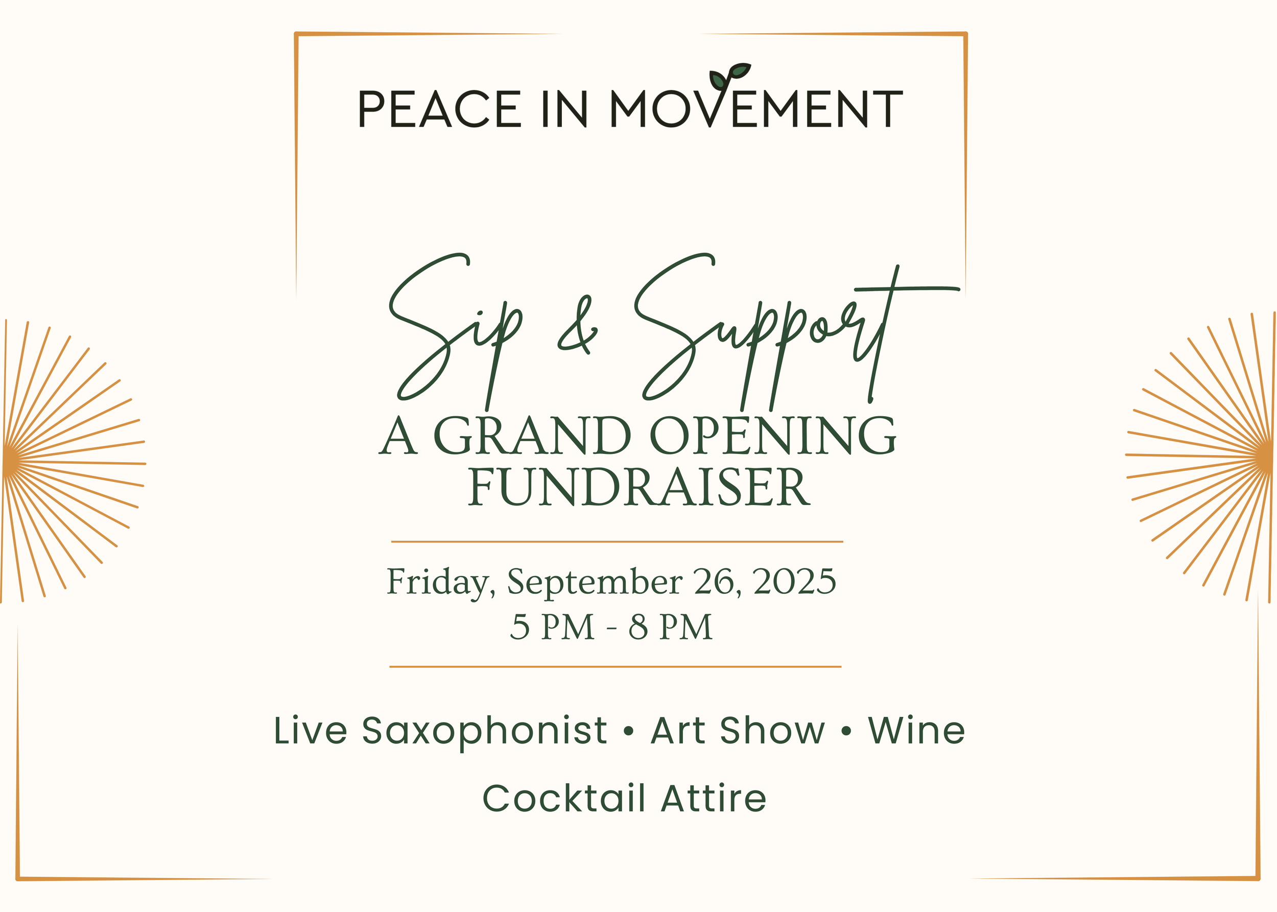 Sip & Support: A Grand Opening Fundraiser