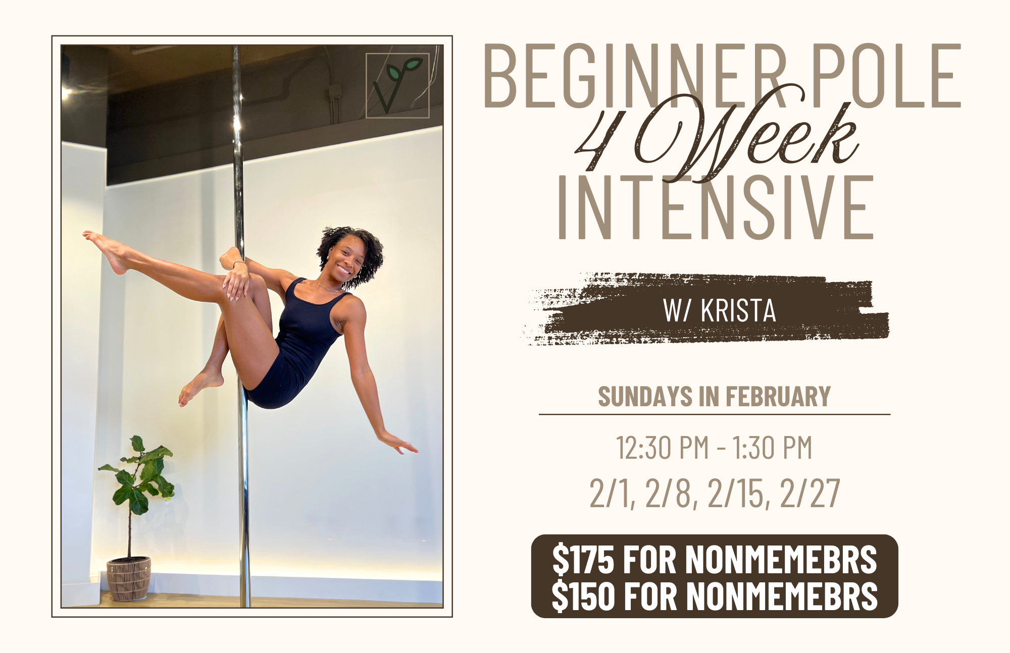 4 Week Beginner Intensive w/ Krista