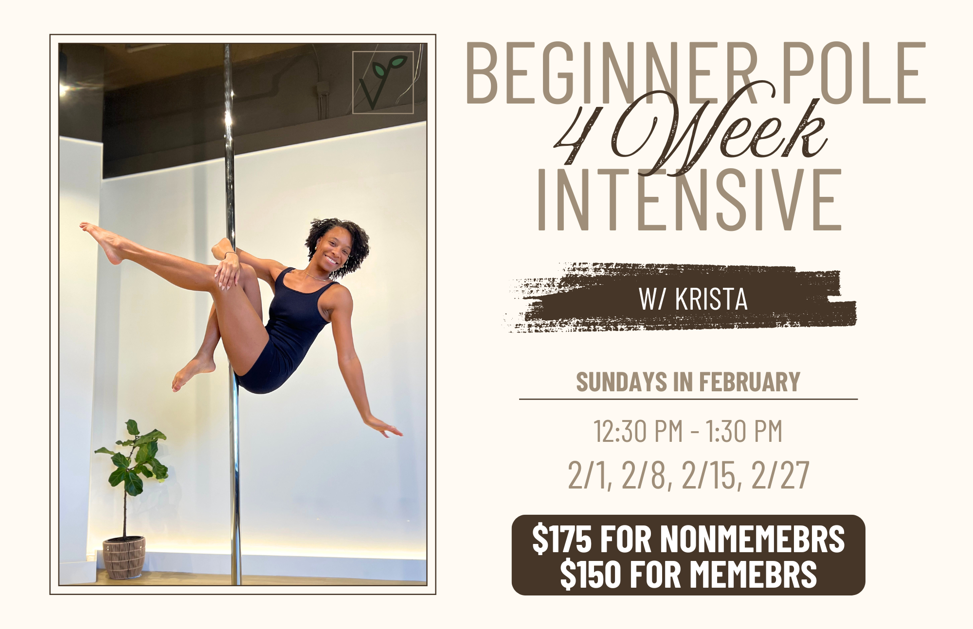 4 Week Beginner Intensive w/ Krista