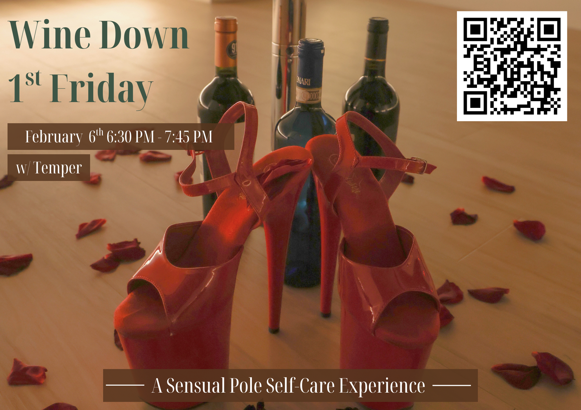 Wine Down: A Sensual Self-Care Pole Experience