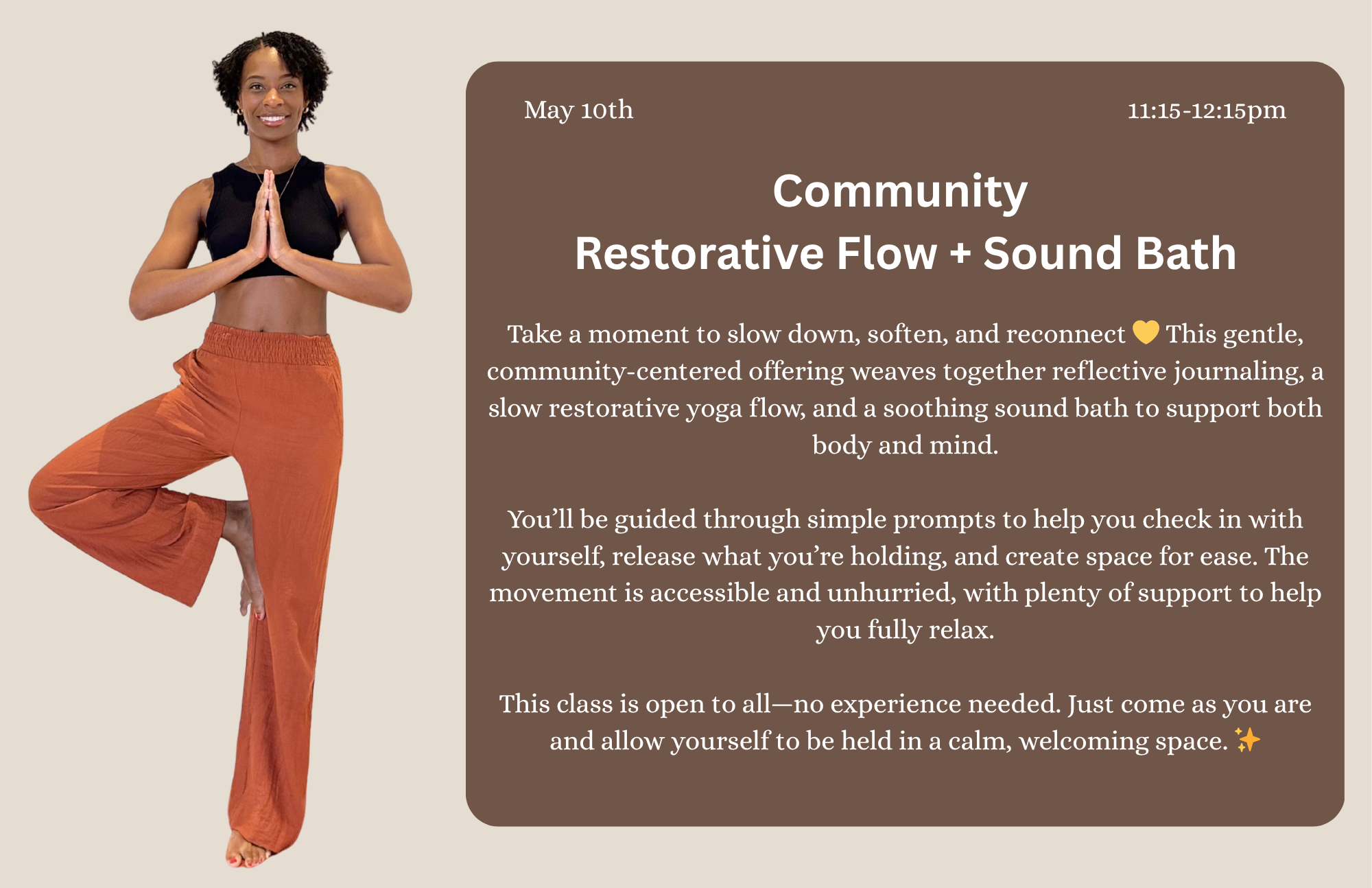 Community Restorative Flow & Sound Bath