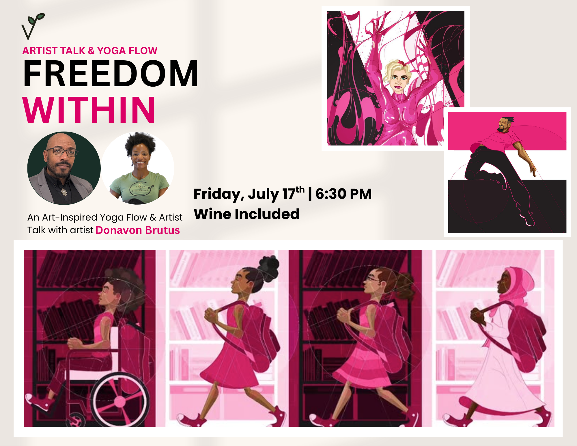 Freedom Within: A Yoga Flow &amp; Artist Talk with Donavon Brutus