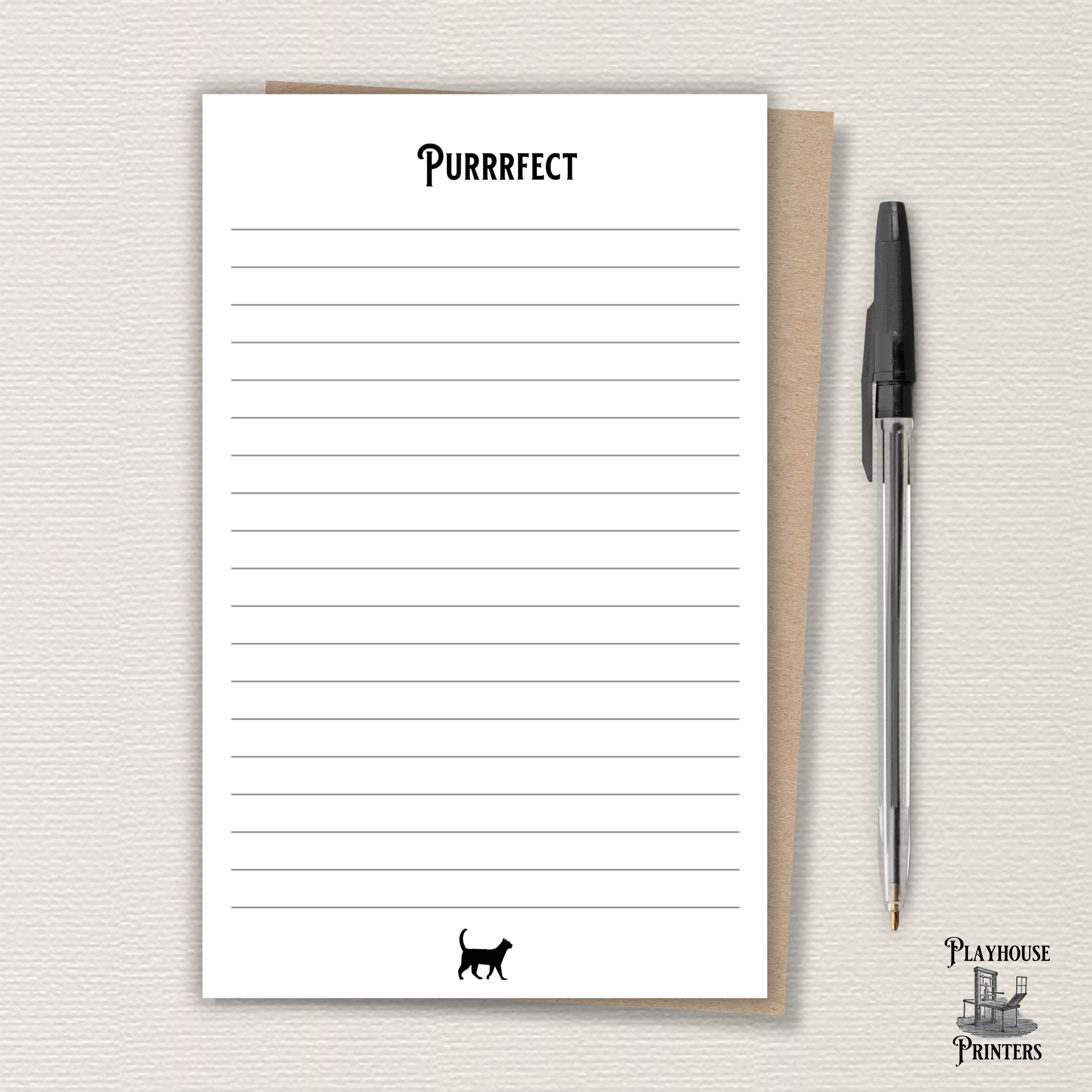 Personalized Walking Cat Notepad