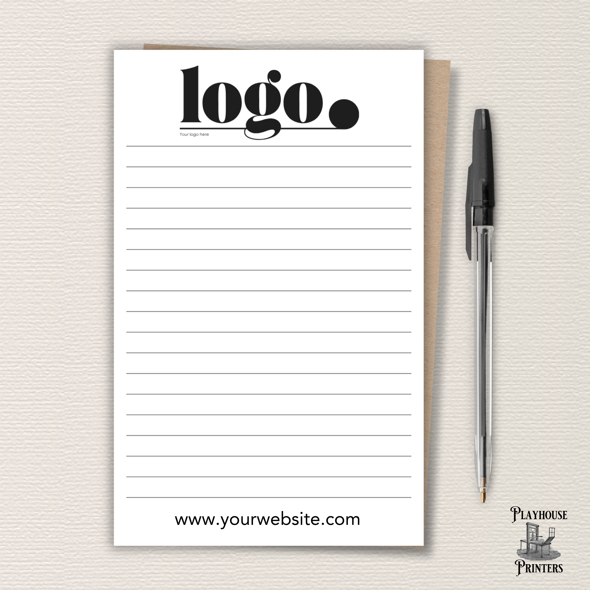Custom Business Logo Notepad | Professional Branding For Small Businesses