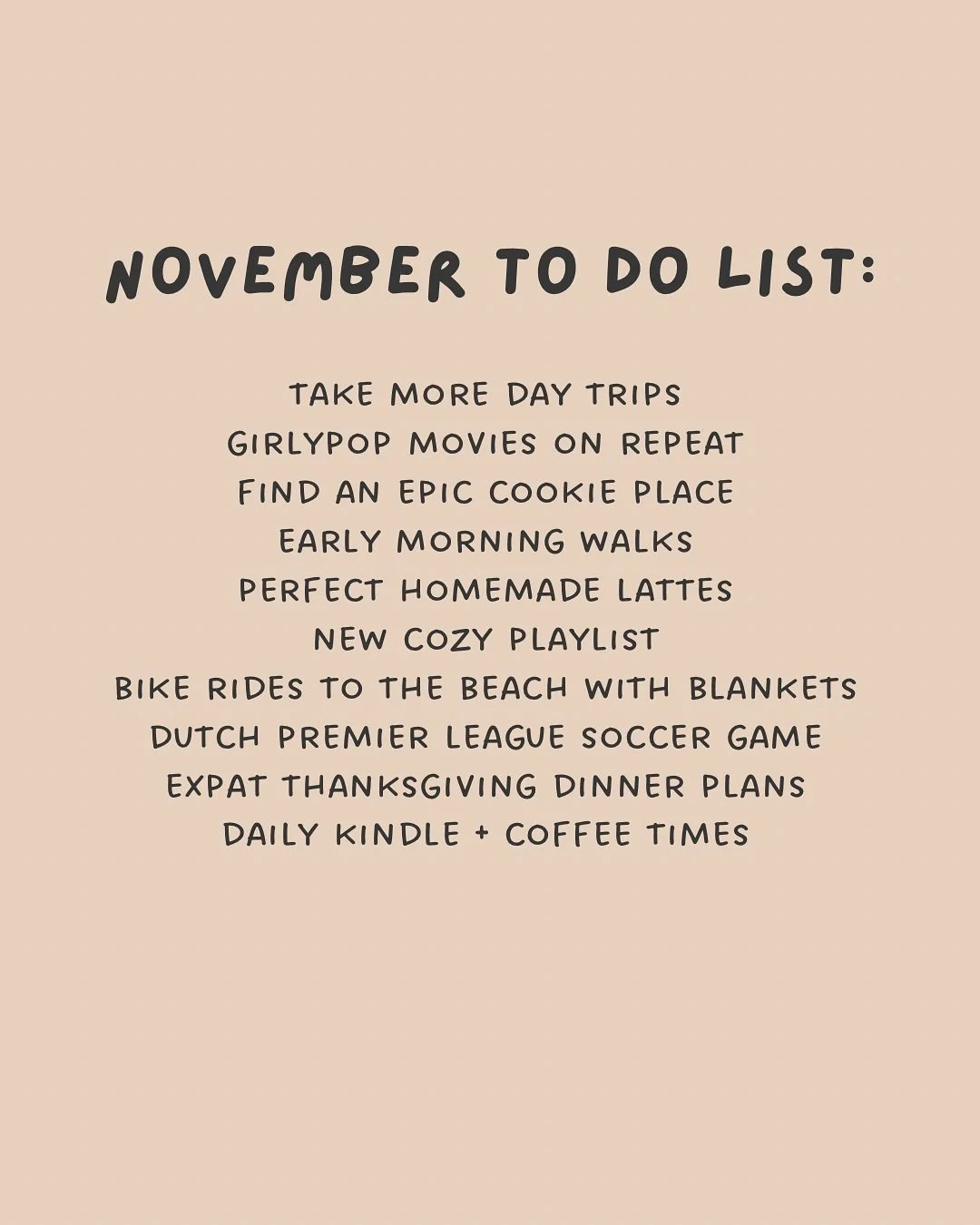 More of a this sparks joy list and I need more of that than a to do list 🫶🏼✨