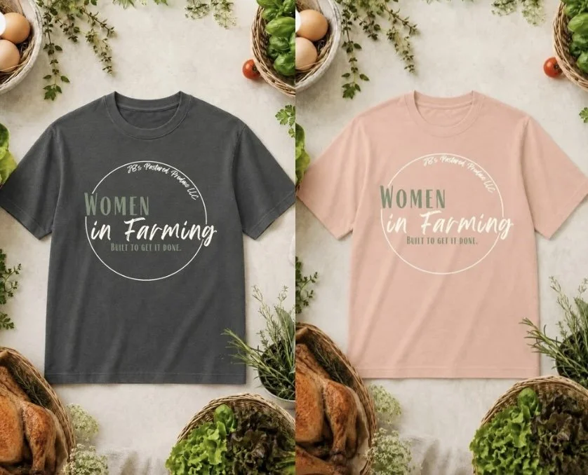 Women in Farming Tee - $25
Click the photo to select size/color