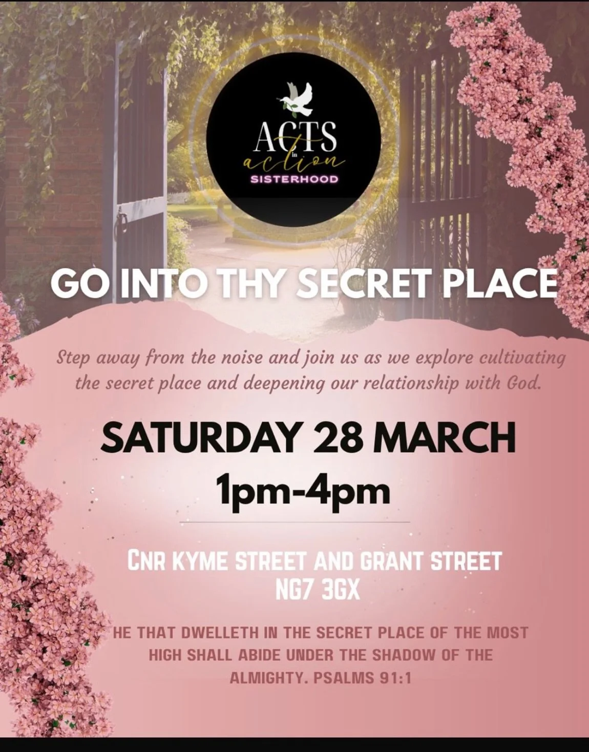 Hey ladies! Join us for a super chill in-person gathering designed to encourage one another on how to truly have a hidden life in Christ and how to enhance our connection with God in our secret place. There will be vibes, laughter, and making memorie