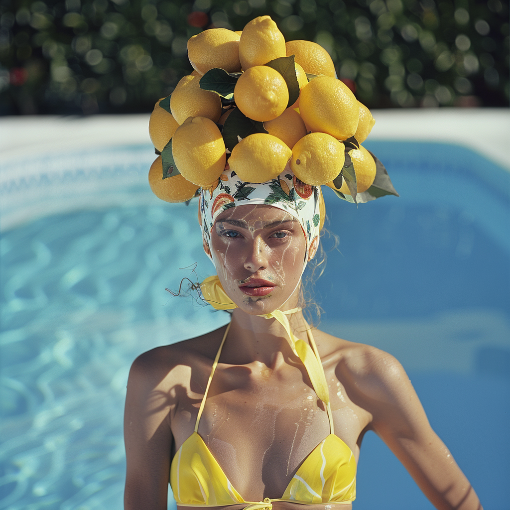 AI fashion sureal campaign