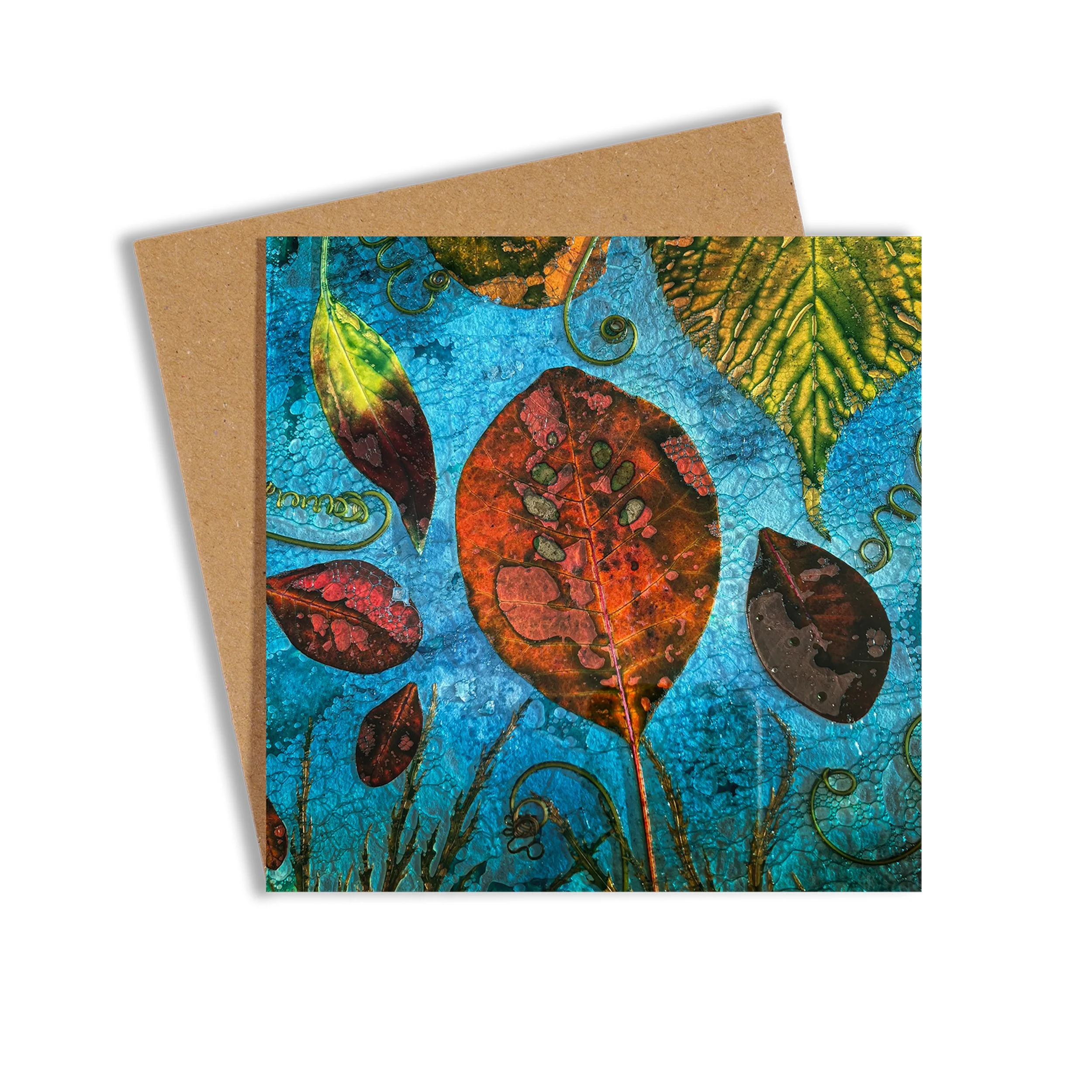 Leaf Study greeting card