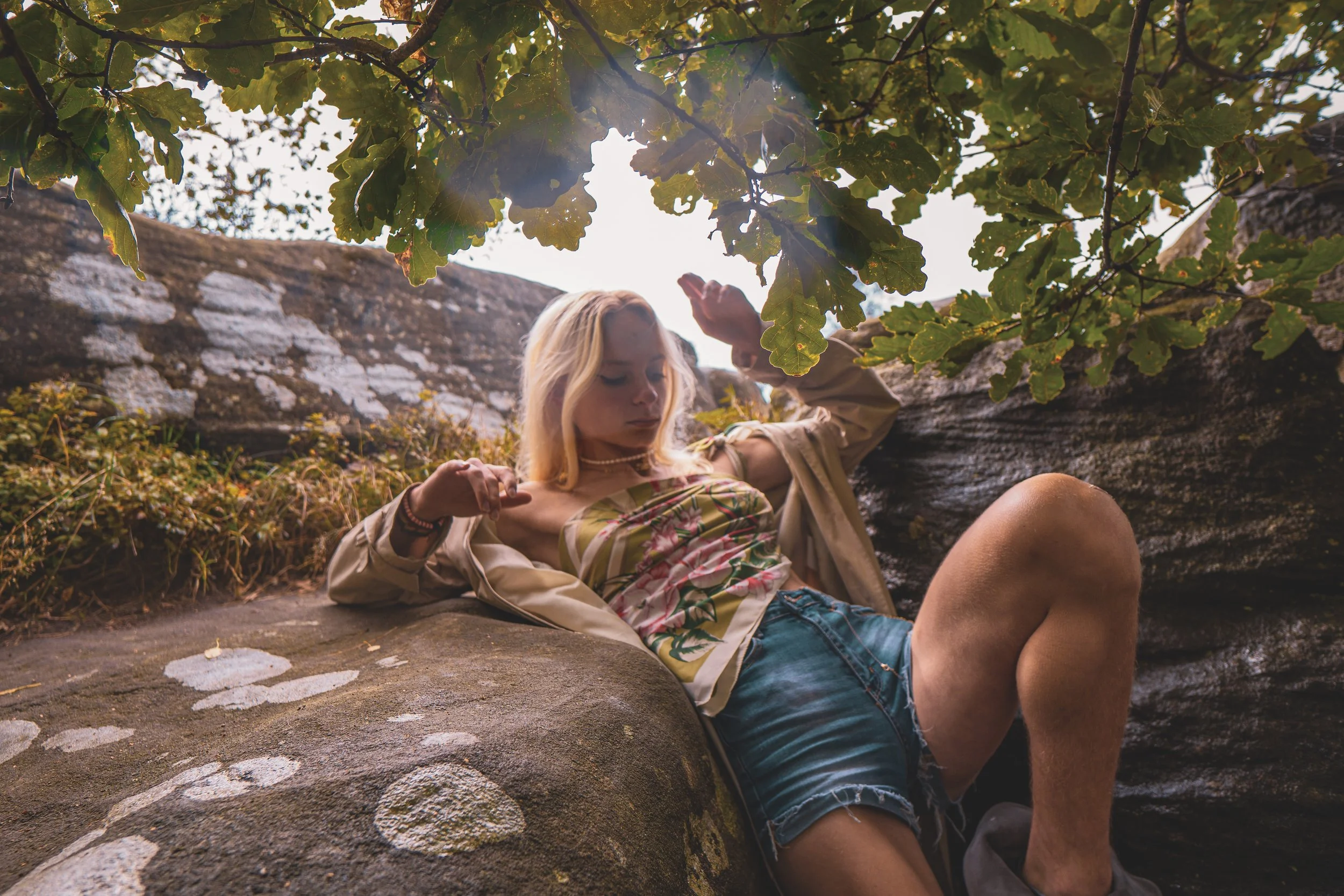 portrait photography in Brimham Rocks, Harrogate