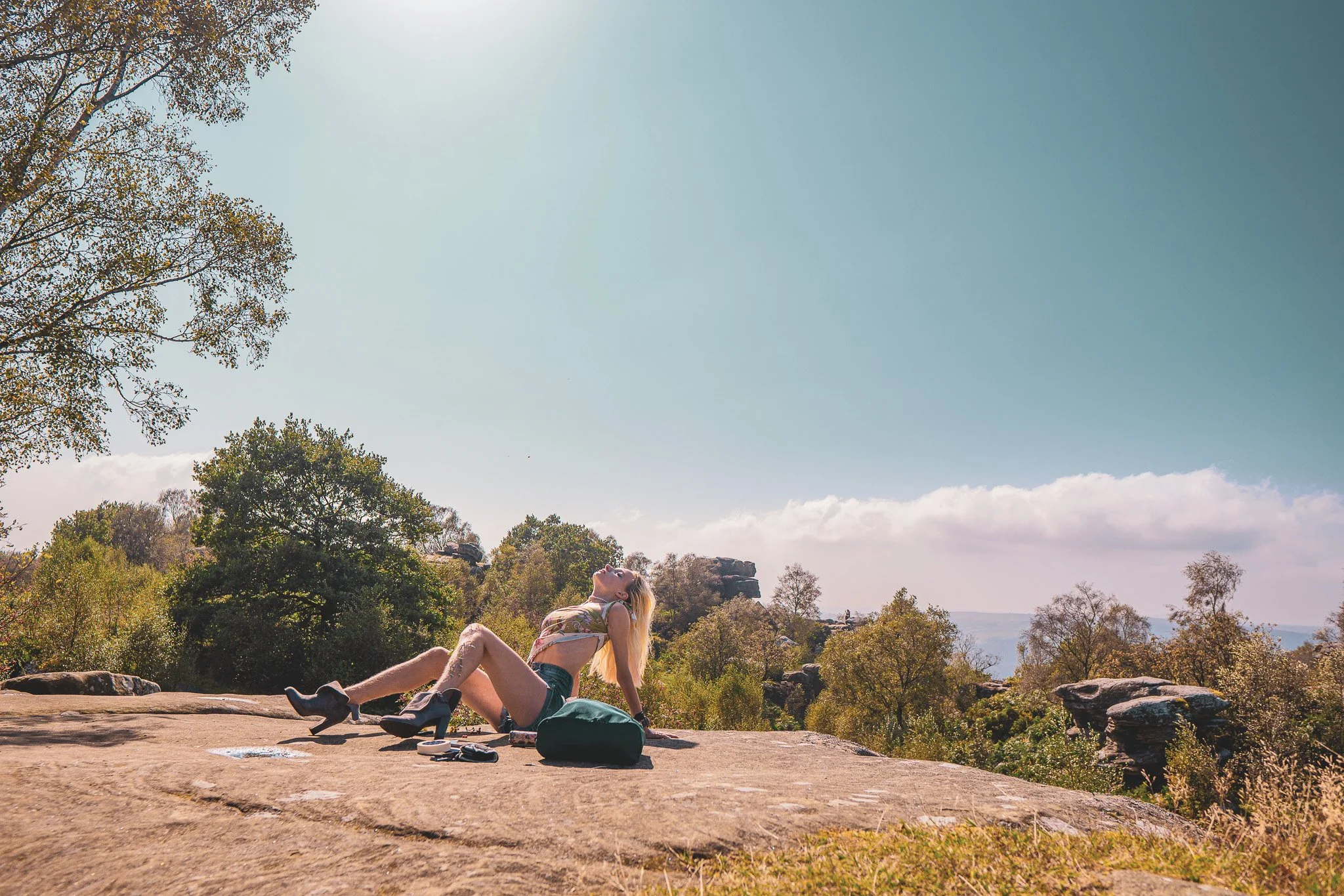 portrait photography in Brimham Rocks, Harrogate