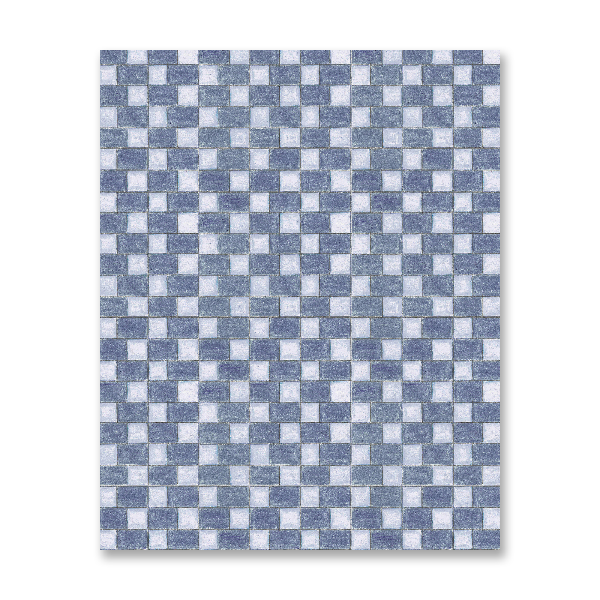 Zip Wallpaper in Denim