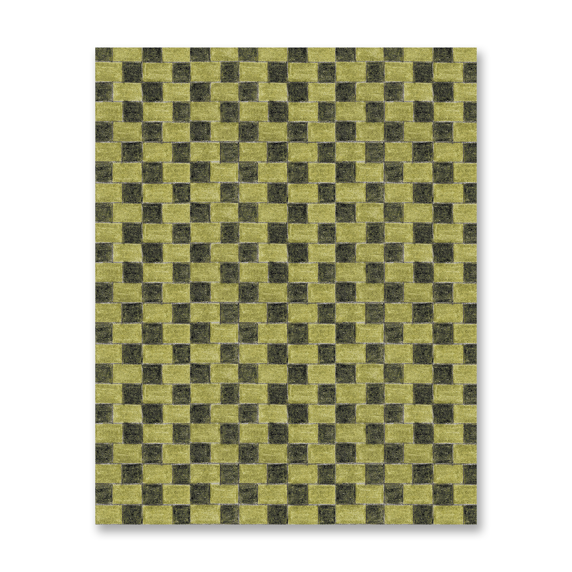 Zip Wallpaper in Moss