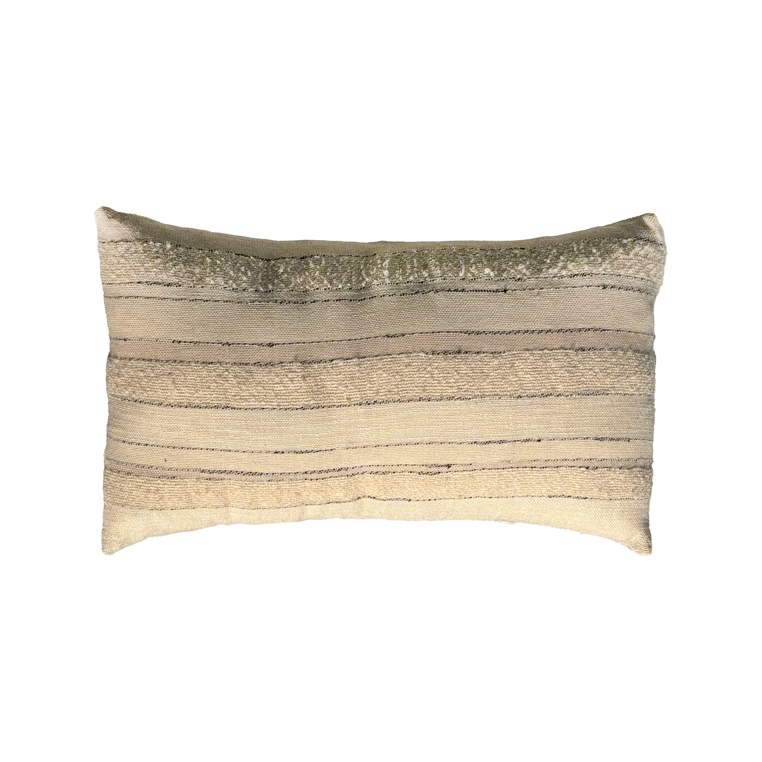 Drawn Lumbar Pillow - Bark
