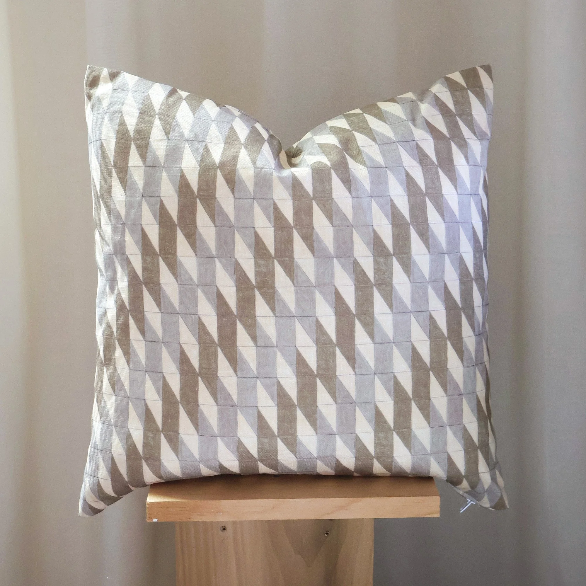 Path Pillow in Pebble