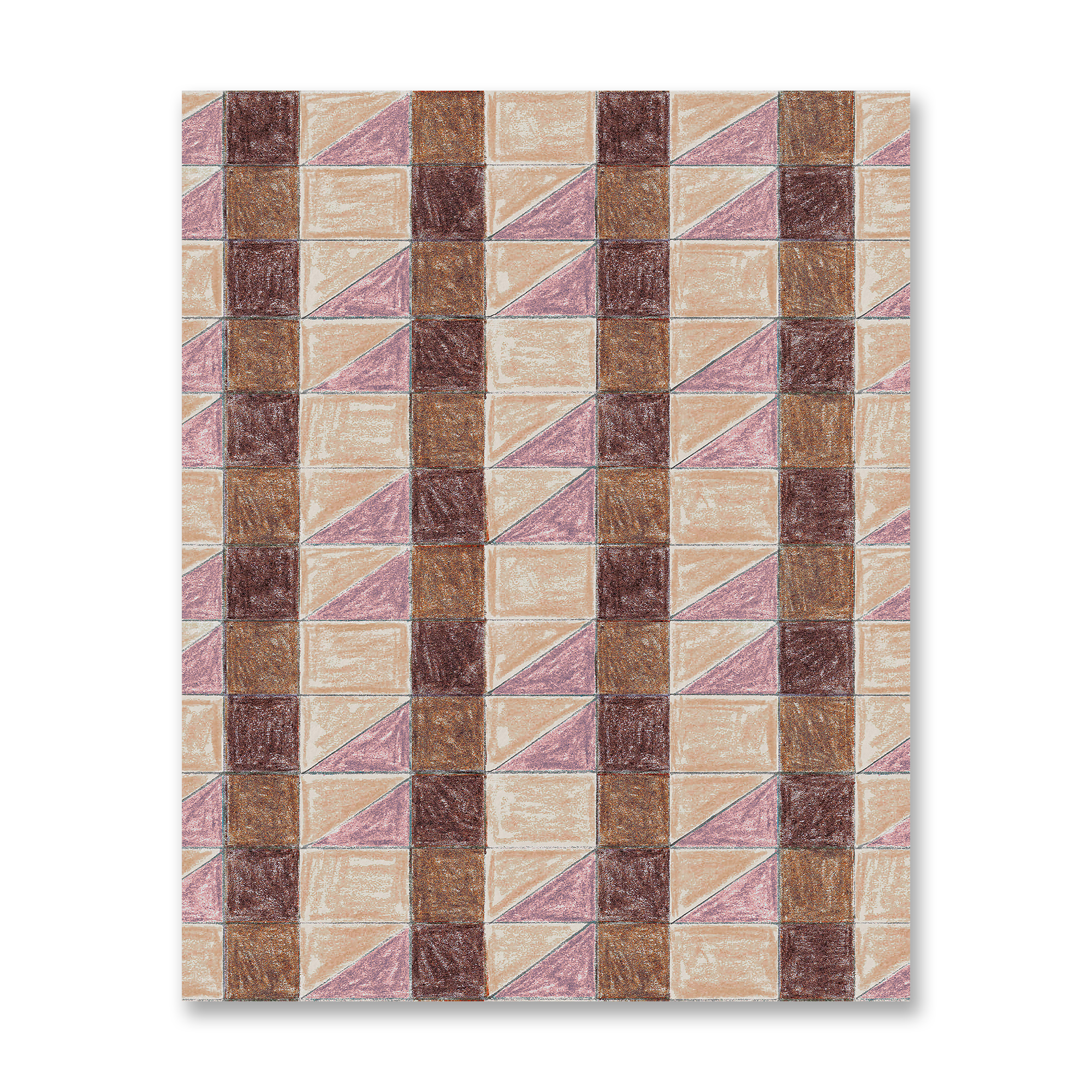 Wedge Wallpaper in Thistle