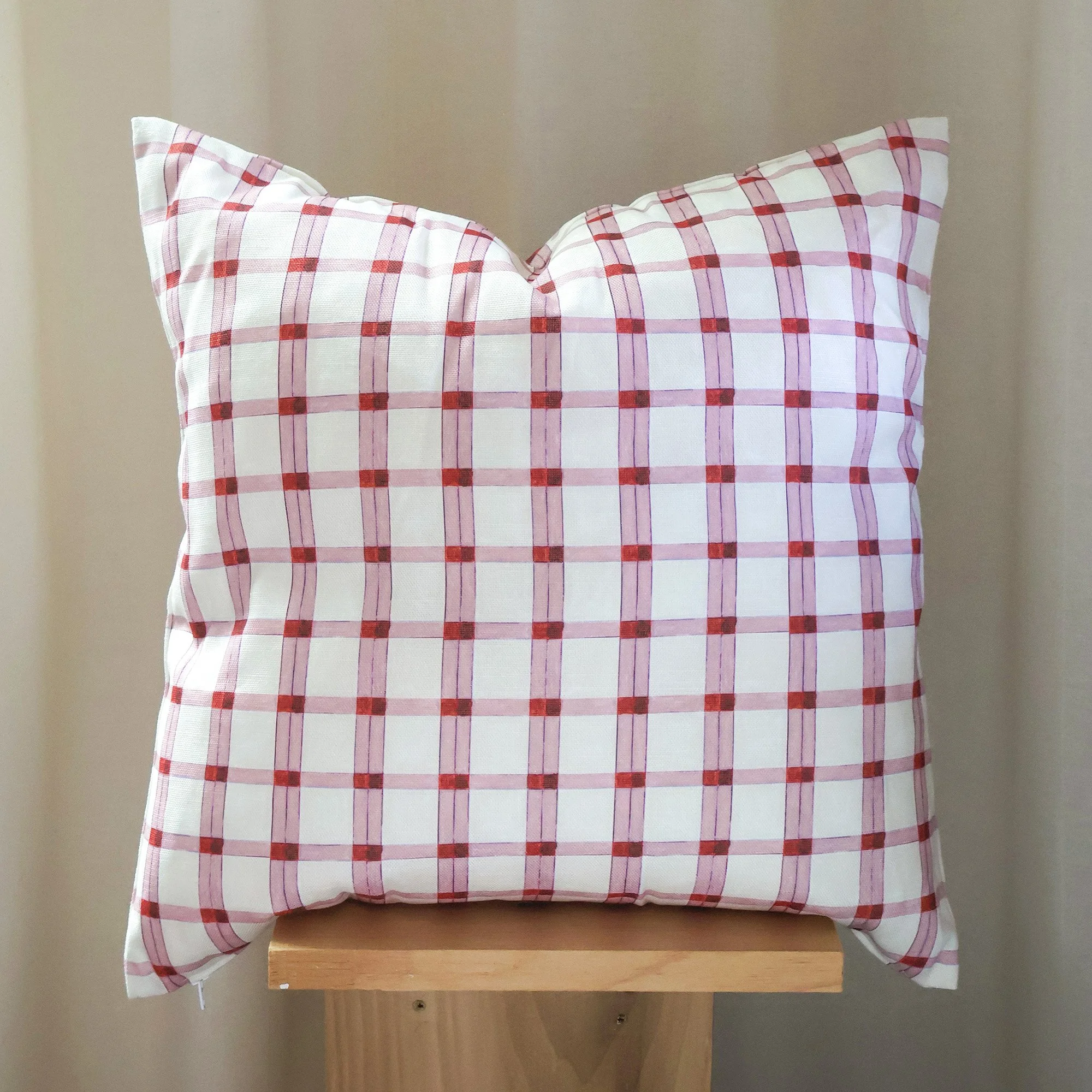 Grid Pillow in Thistle