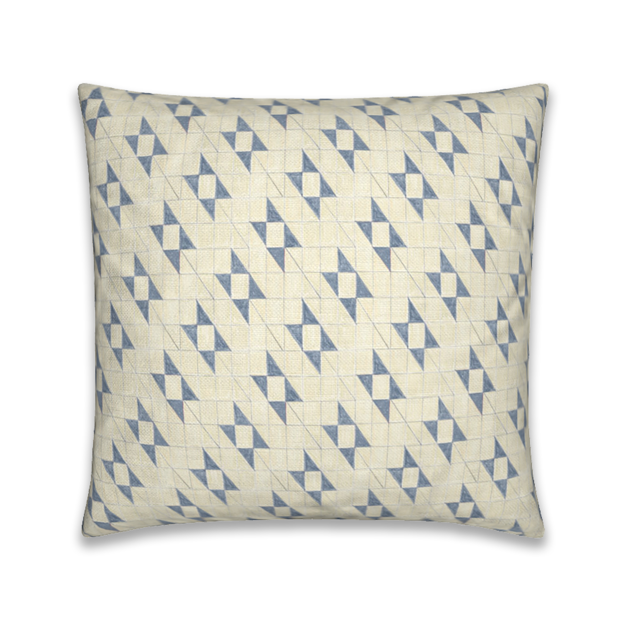Flower Pillow in Denim