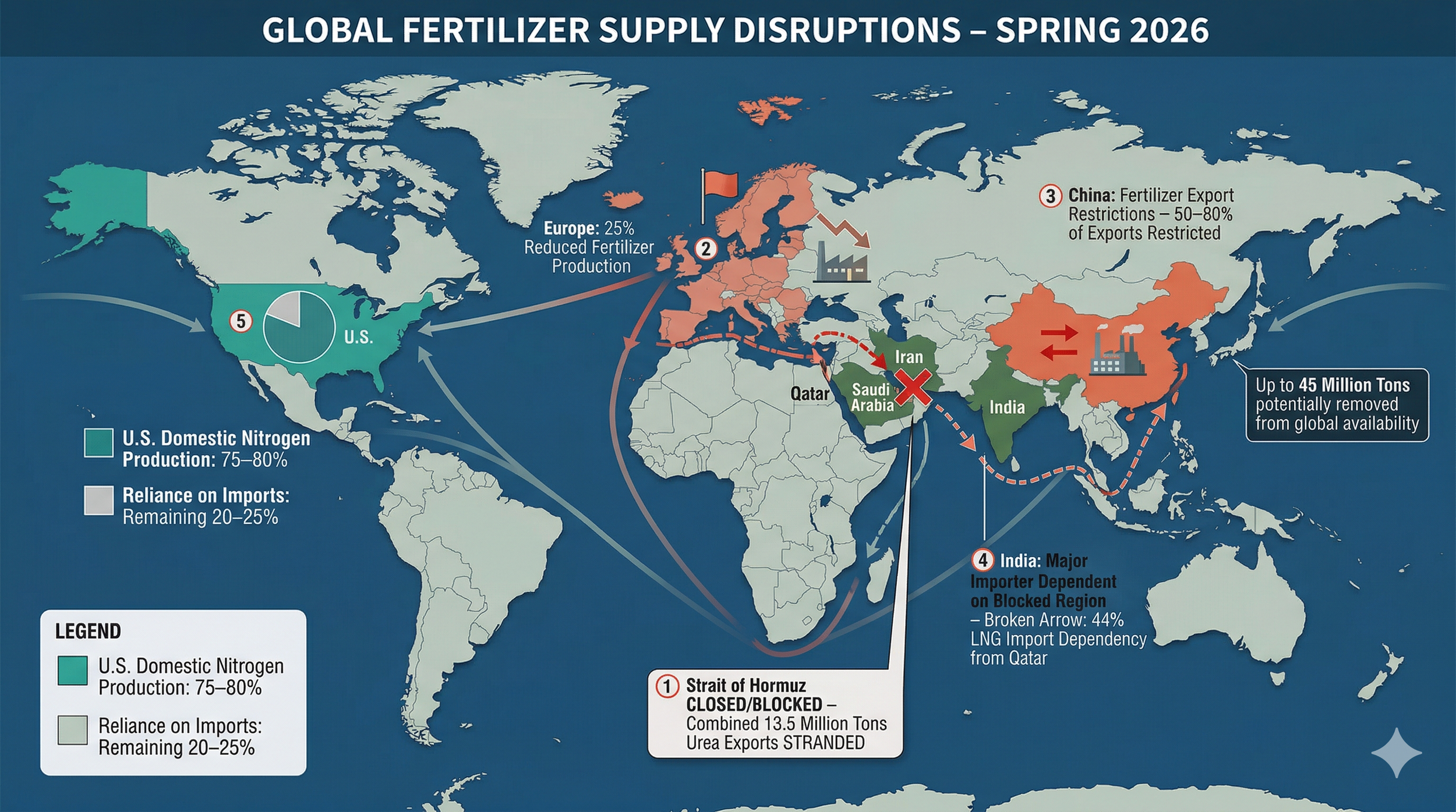 Iran Conflict, Fertilizer Markets, and the 2026 Growing Season: What Ag-Drone Operators Need to Know