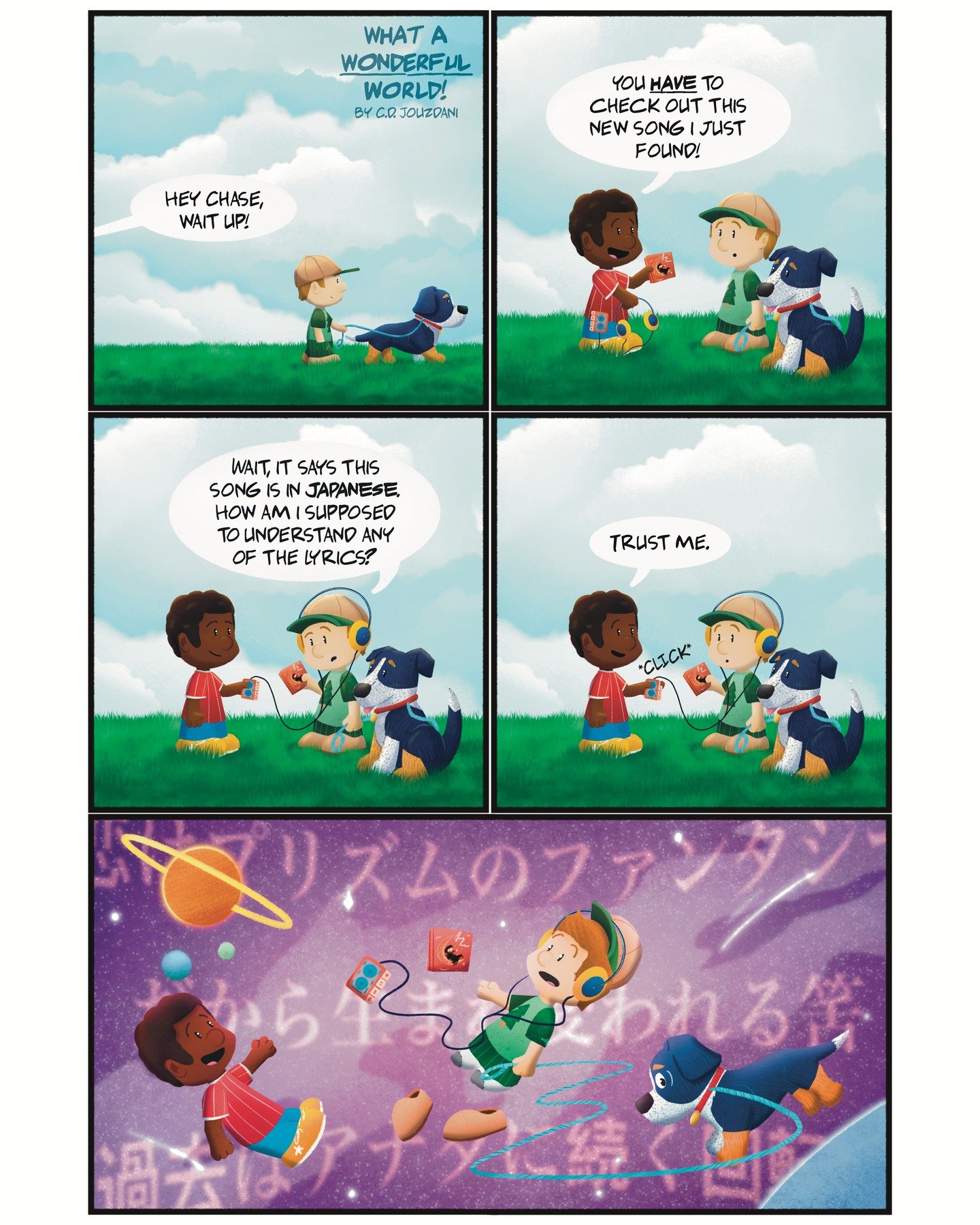 What song or genre makes you feel like this?? 🪐✨ [Swipe for a closer look! >>>]
&bull;
&bull;
Follow along for new comics every Wednesday!
&bull;
&bull;
#whatawonderfulworld #comics #webcomic #drawing #music #japan #citypop #funny #procreat