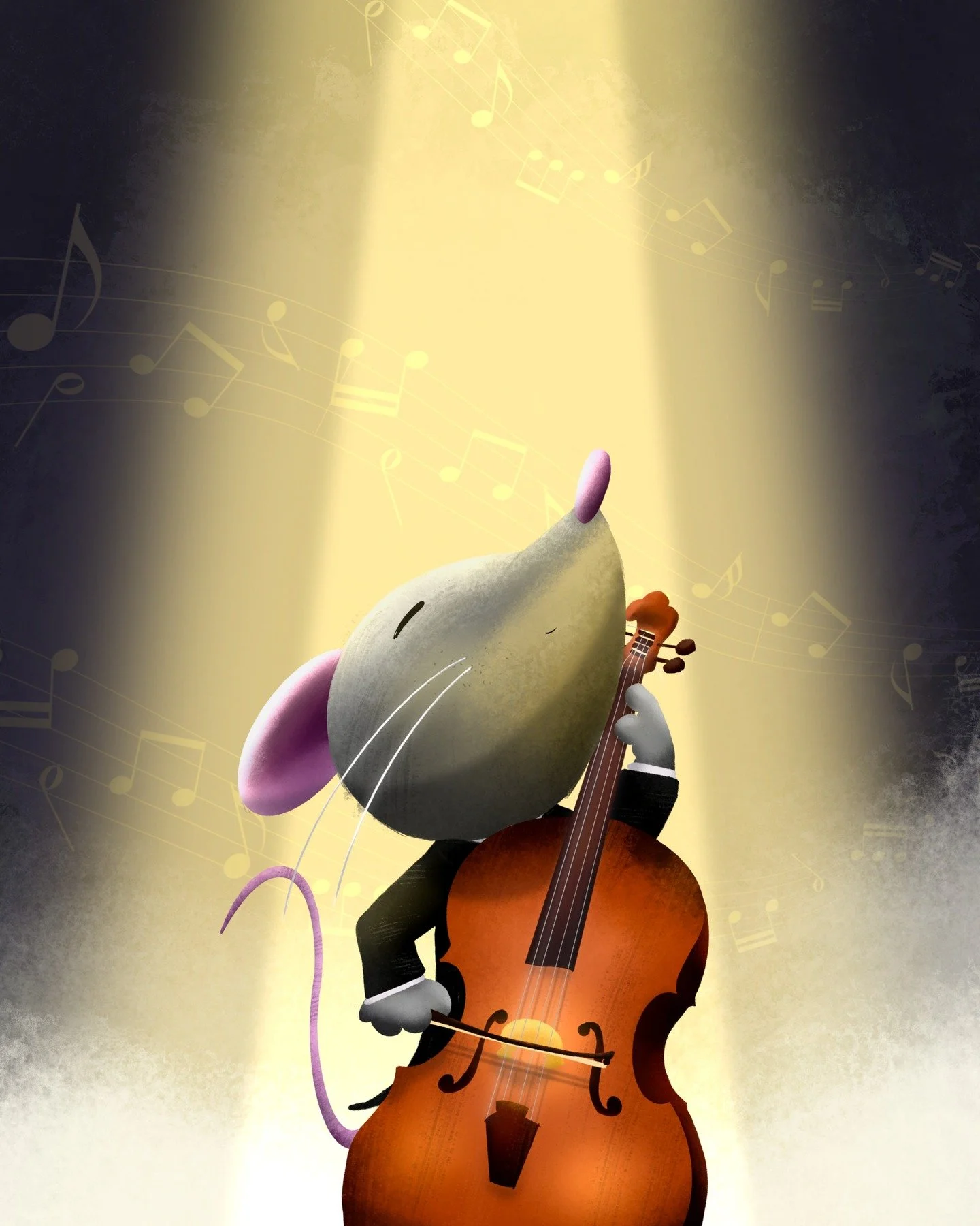 For the little creatures who build big dreams 🐭🎻❤️

#sketchbook #sketchbooksunday #illustration #digitalart #digitalpainting #childrensbooks #scbwi #procreateart #mouse #mice #music #cello