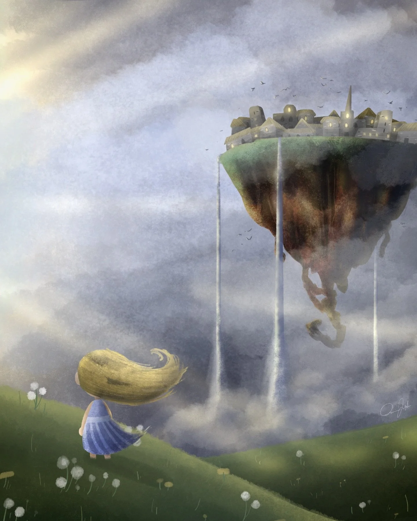 Testing out some new brushes, and new ideas! How does this scene make you feel? 🌫️
&bull;
&bull;
Follow along for more adventures!
&bull;
&bull;
#illustration #illustrator #childrensbooks #scbwi #scbwiillustrators