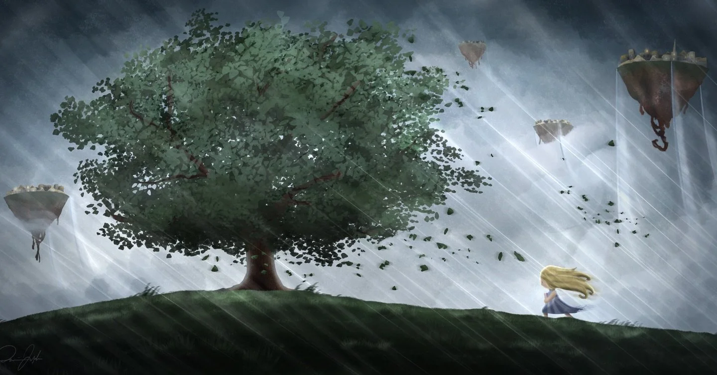 Be not afraid of the tree that sways in the wind, be wary of the one that doesn&rsquo;t. 🌬️🌳
&bull;
&bull;
See more at cdjouzdani.com!
&bull;
&bull;
#illustration #scbwiillustrators #childrensbookillustrator #digitalpainting #authorillustrator