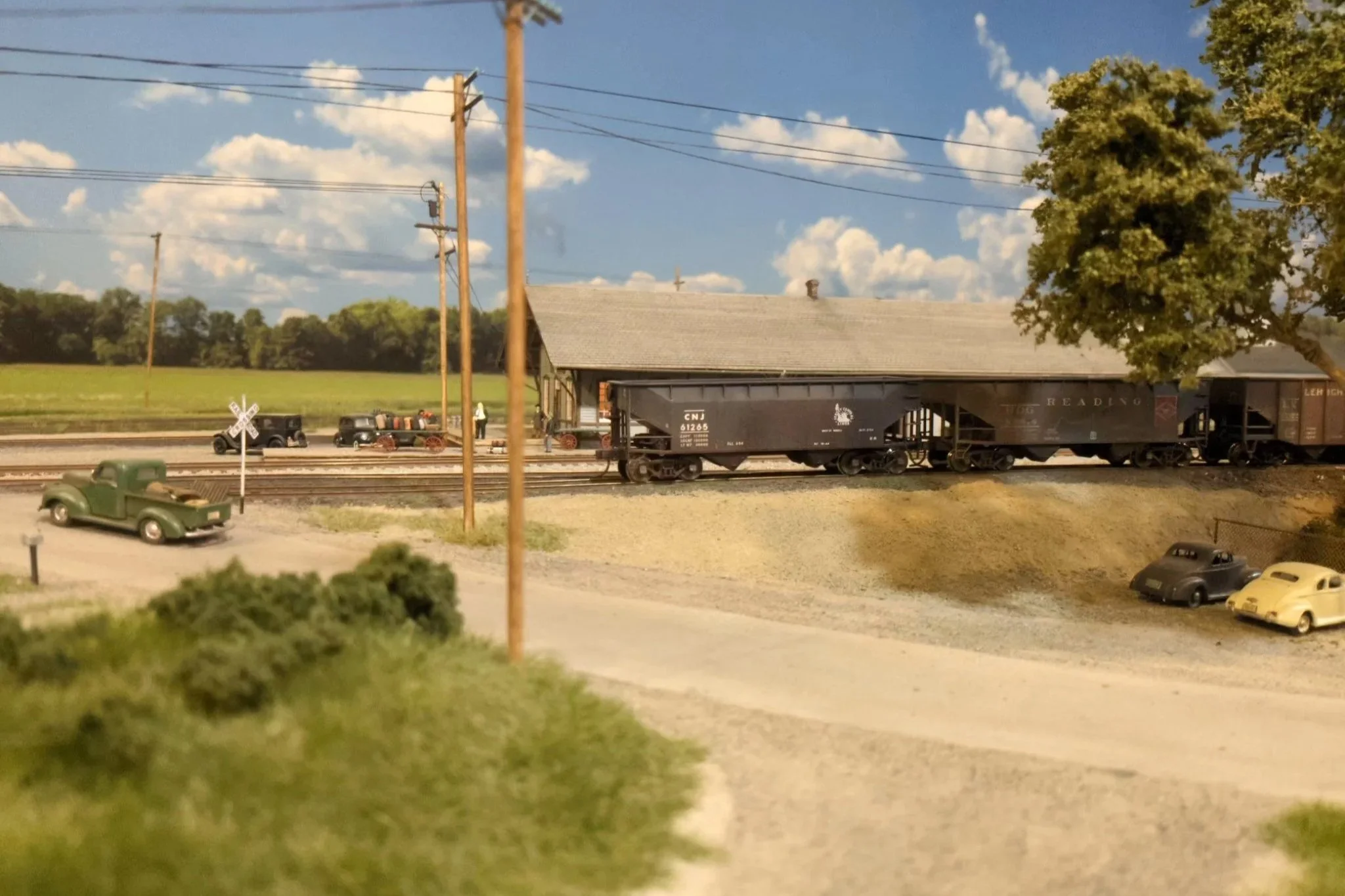 The Trumansburg Train Station, August 1941 - A Diorama