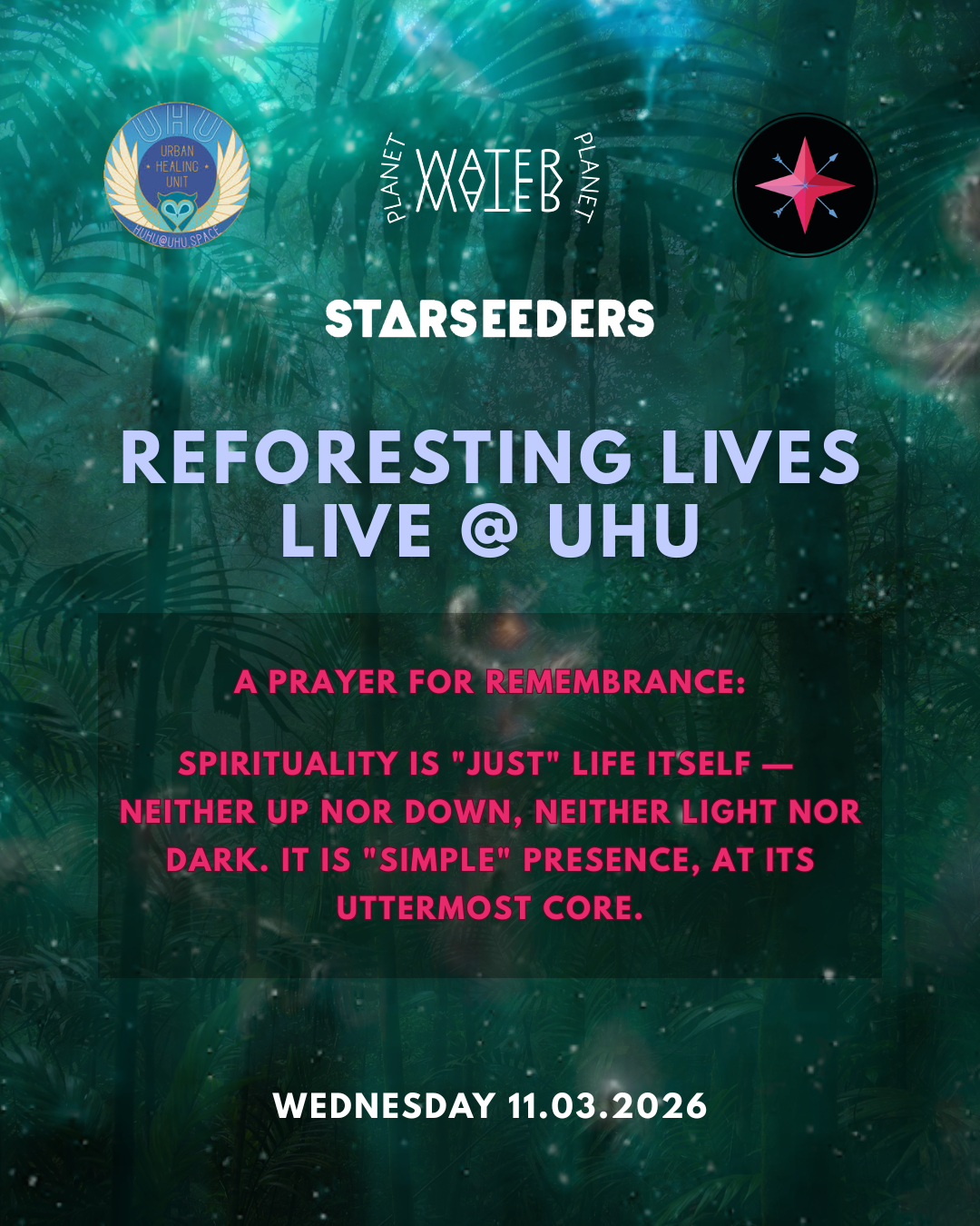 Reforesting Lives Live @ UHU