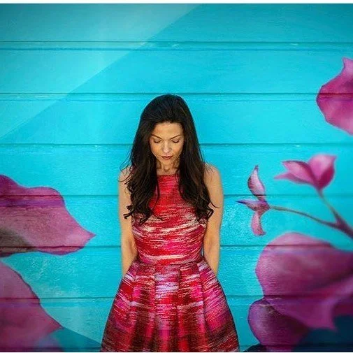 So in love with @cynthpop in our red Raiah gown 😍😍😍 #masonhosker #reddress #redcarpet
