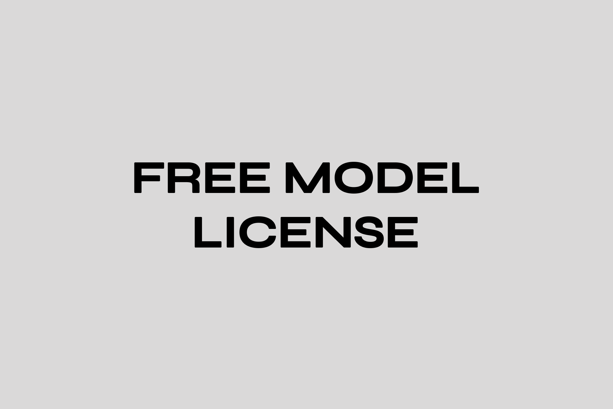 Free Model License